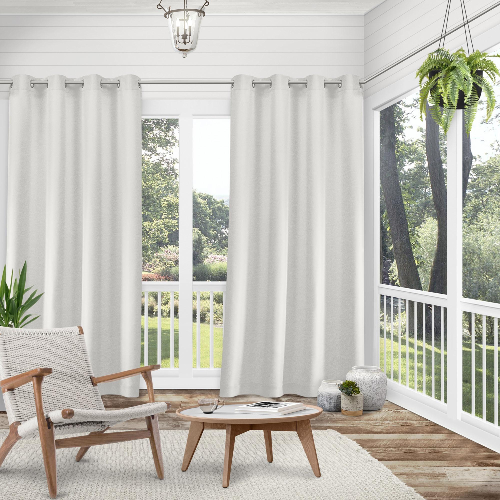 Cabana Solid Heavyweight Indoor Outdoor Curtains