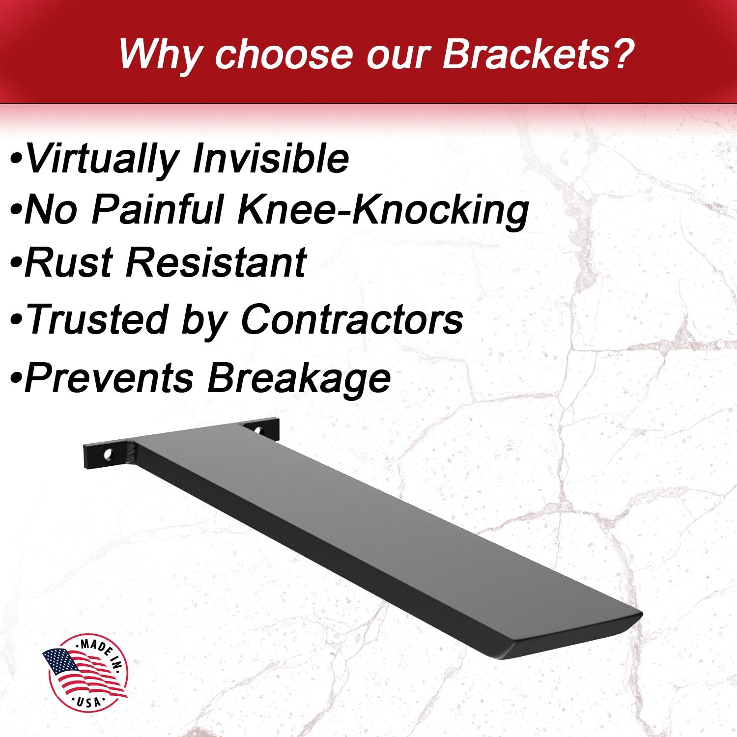 The Original Granite Bracket The Original™ Hidden Island Support Bracket (44 inch, Aluminum)
