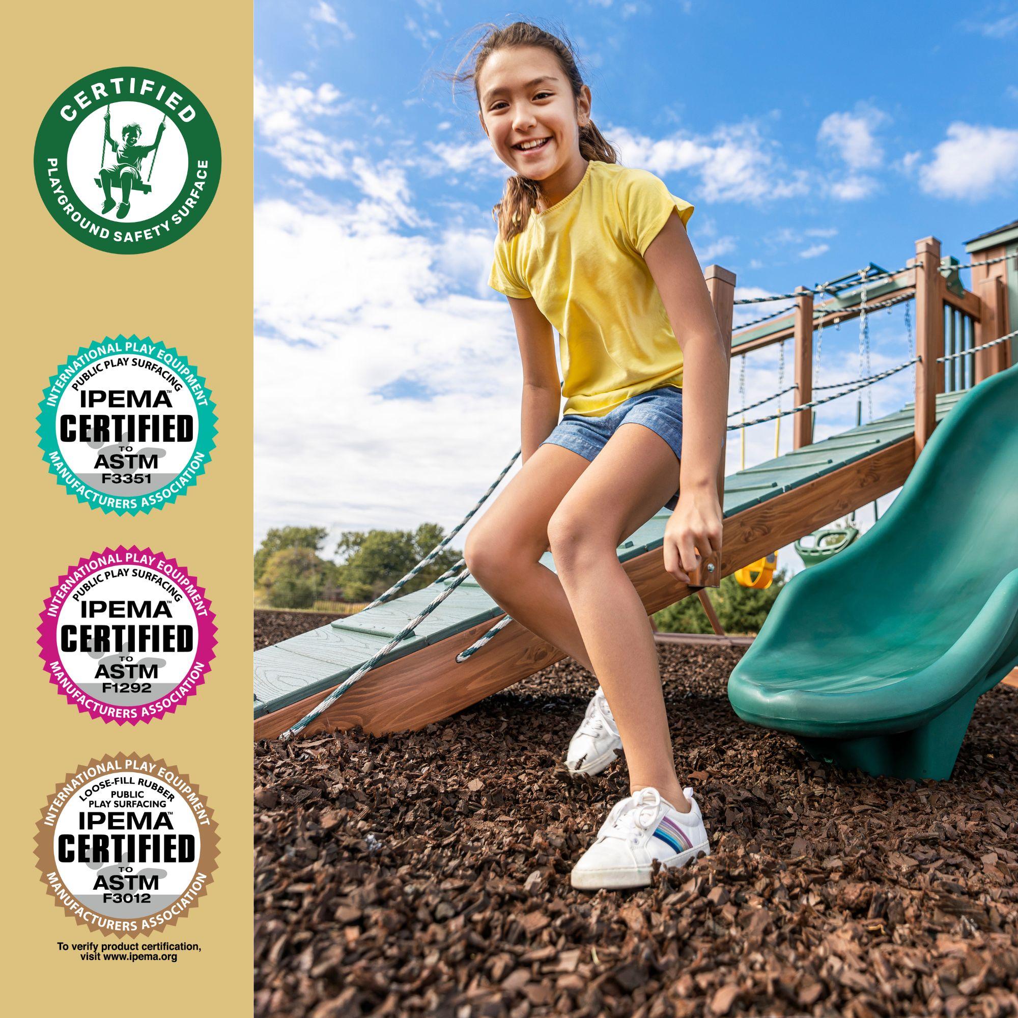GroundSmart Brown Rubber Mulch, 75 Cu Ft Super Sack