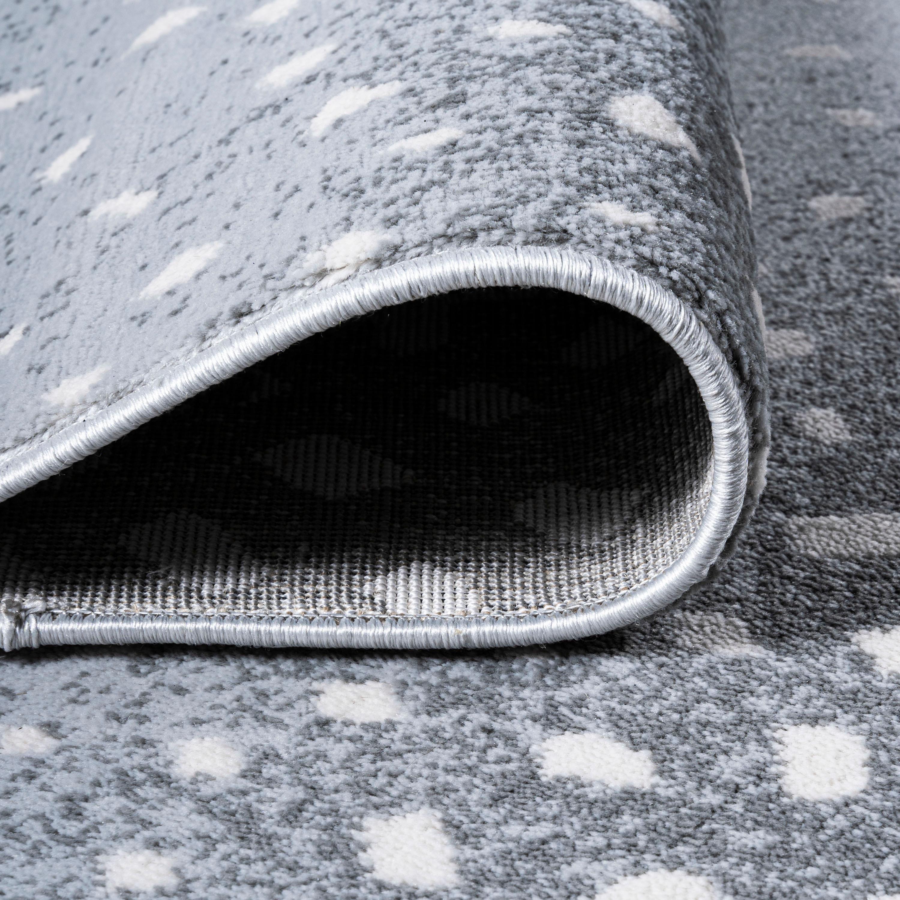 3'x 5' Antelope Modern Animal Area Rug, Light Gray/Cream - JONATHAN Y