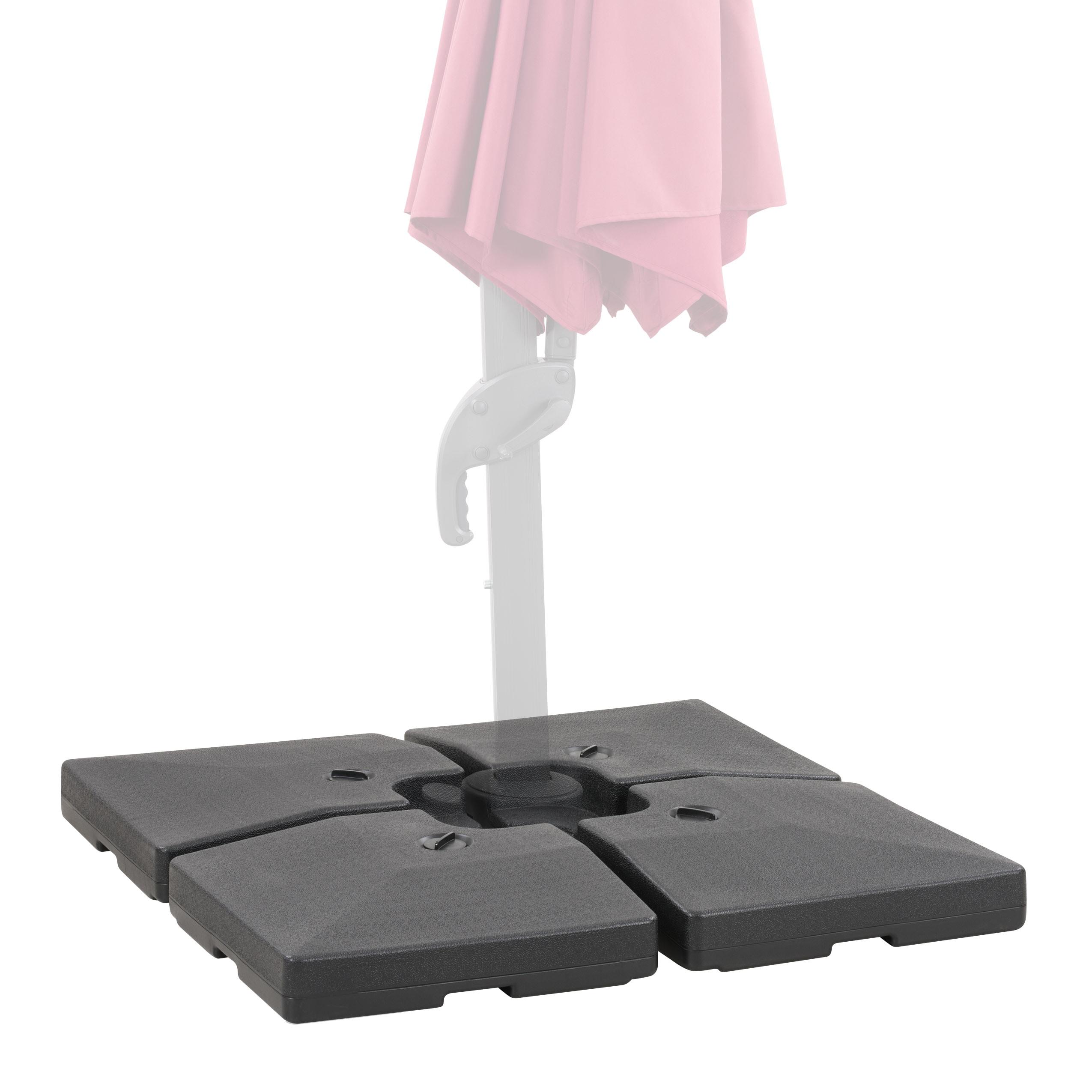 67.9lbs Square Deluxe Patio Base for Heavy and Offset Umbrella Gray - CorLiving
