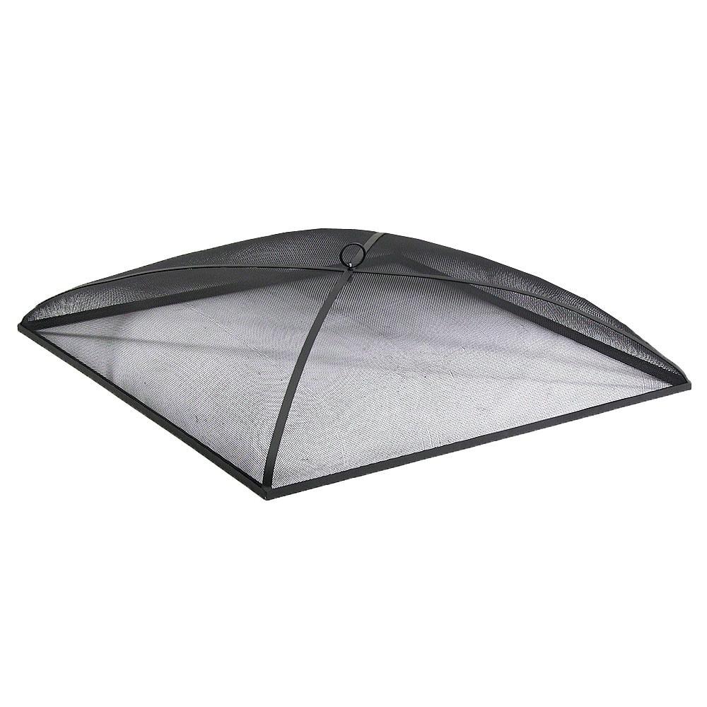 SunnyDaze Decor Square Steel Mesh Black Fire Pit Spark Screen Cover