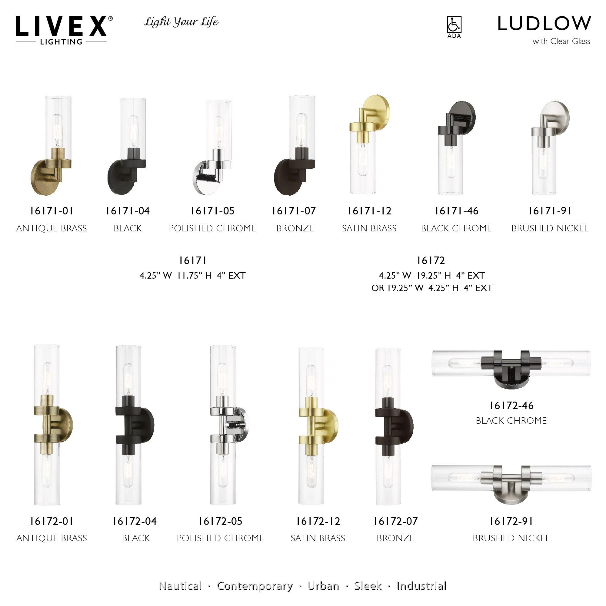 Livex Lighting Ludlow 2 - Light Vanity in  Polished Chrome
