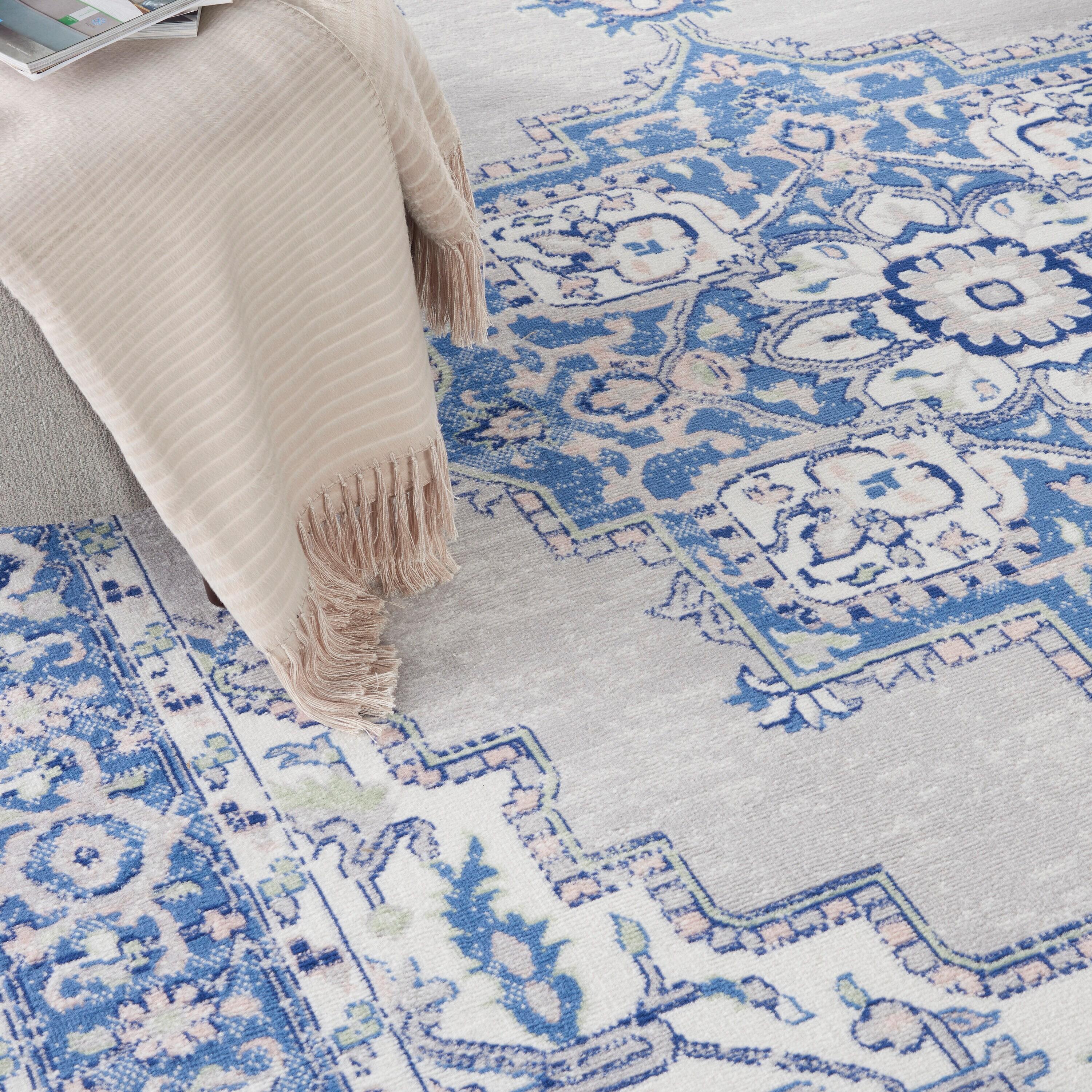 Nourison Whimsicle WHS03 Indoor only Area Rug - Grey Blue 8' x 10'