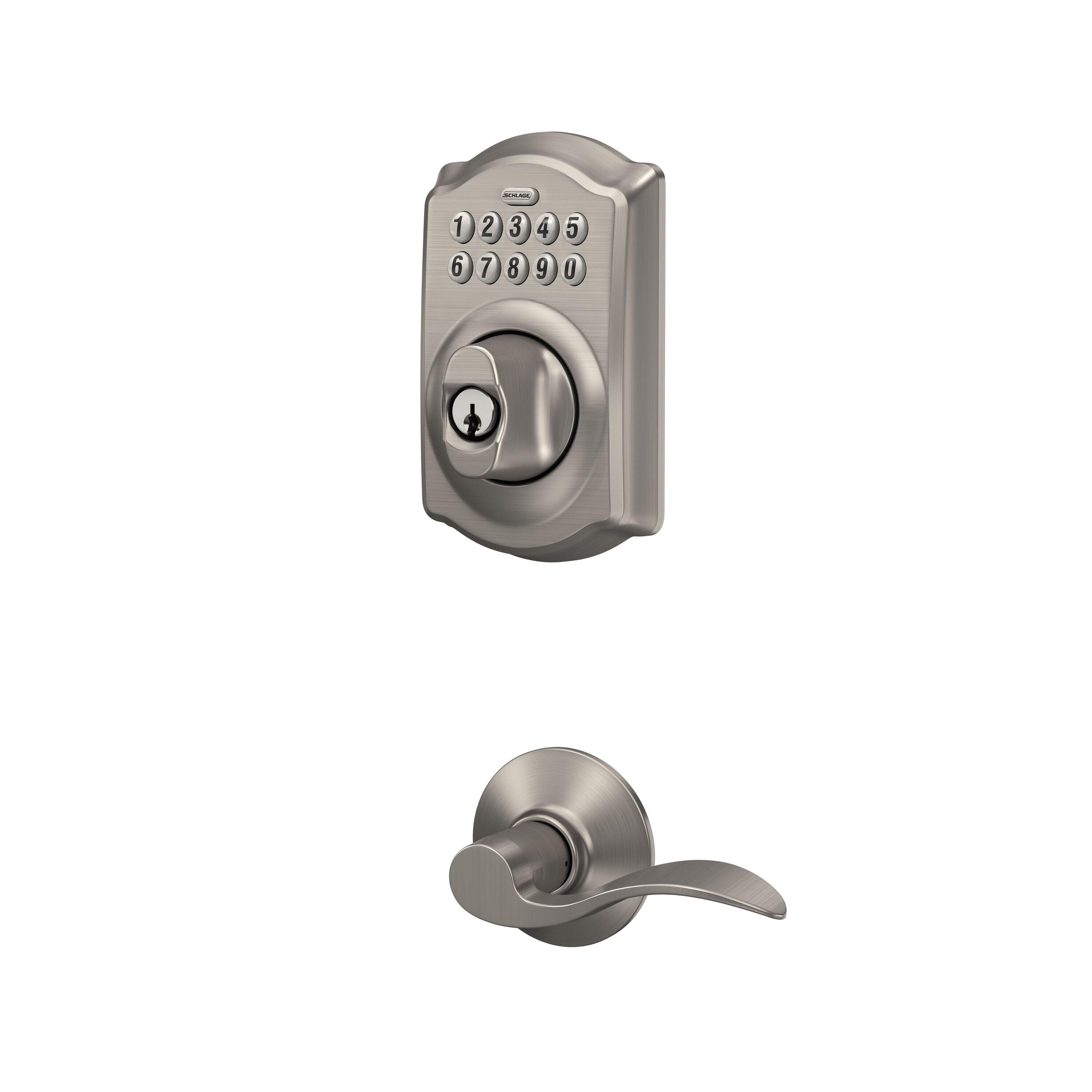 Schlage Satin Nickel Metal Electronic Keypad Entry Lock