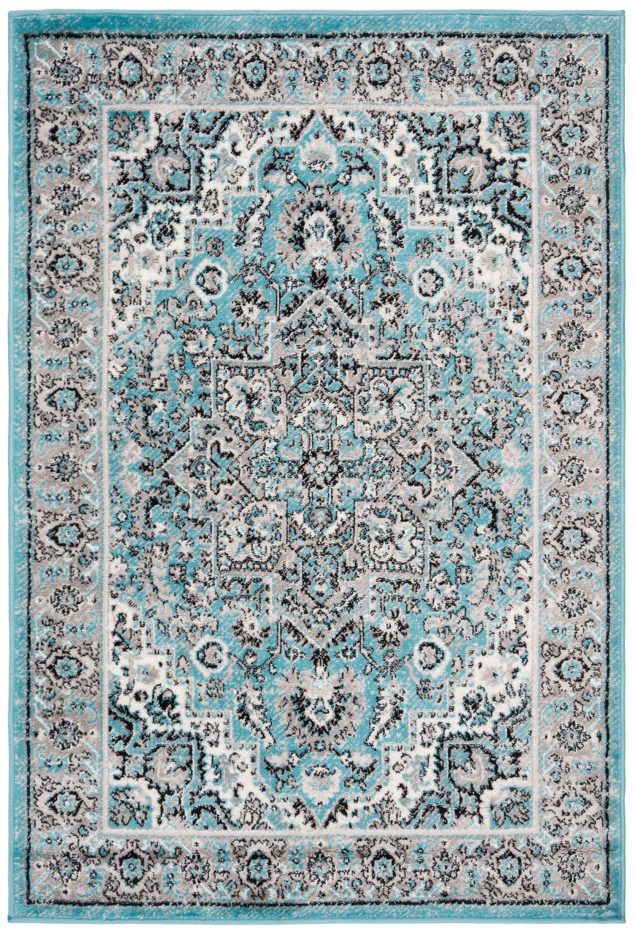 Skyler SKY126 Power Loomed Accent Rug - Blue/Ivory - 3'x5' - Safavieh.