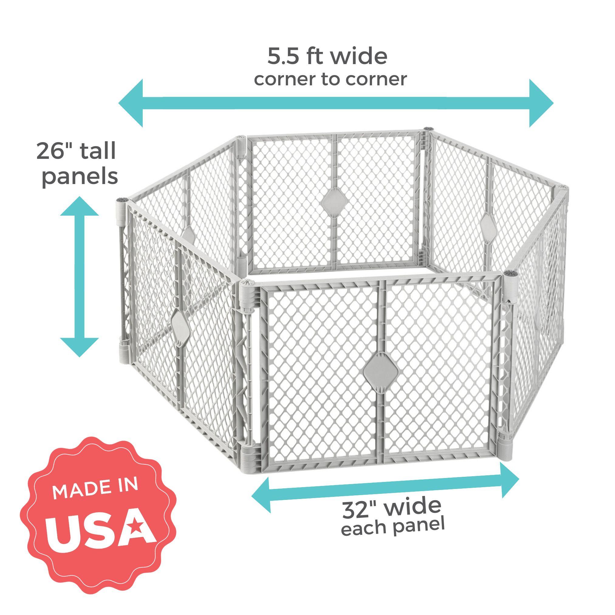 North States 26'' H 6 Panel Plastic Exercise Pen