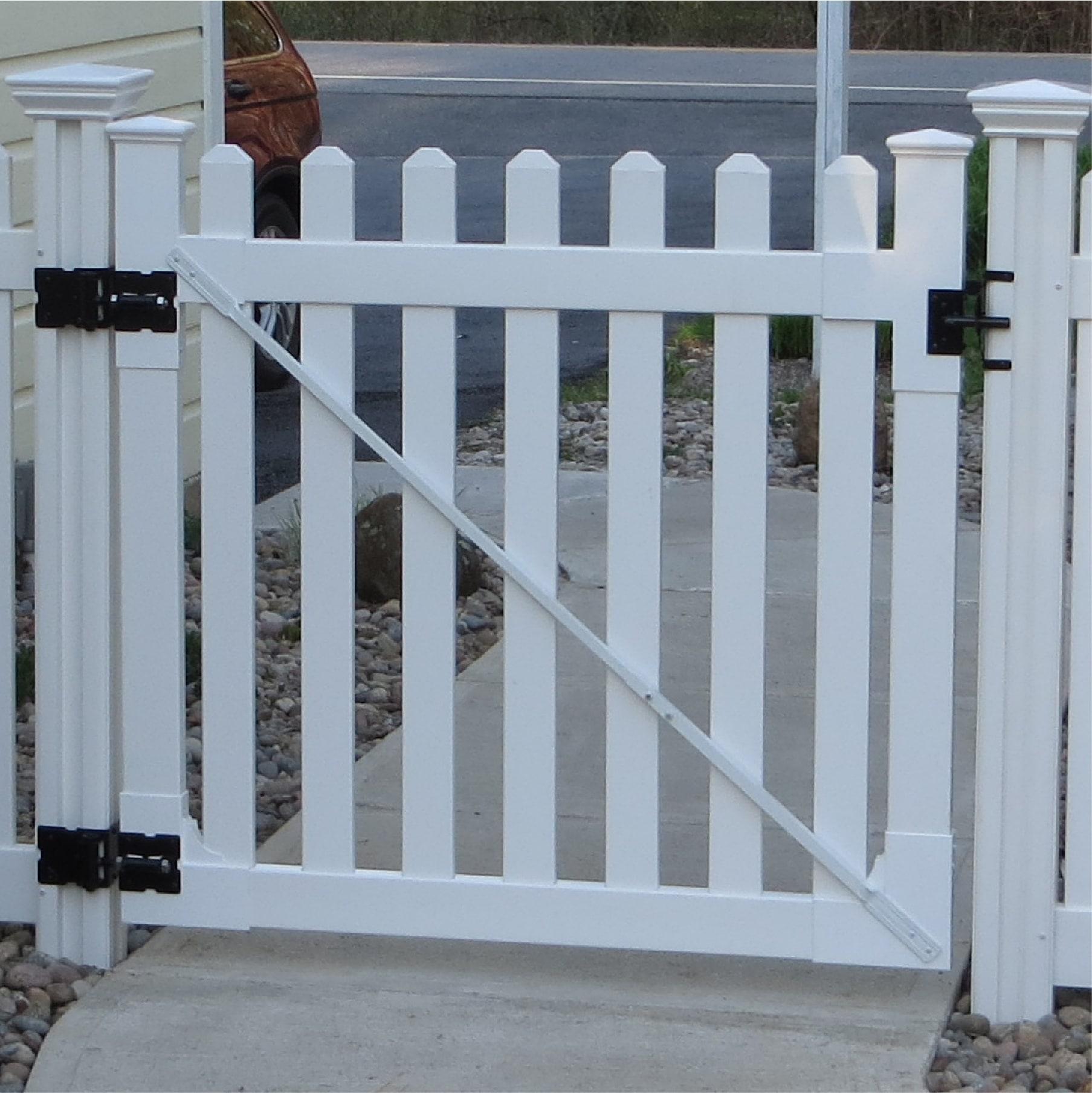 WamBam 4 ft. H x 4 ft. W Traditional Picket Gate