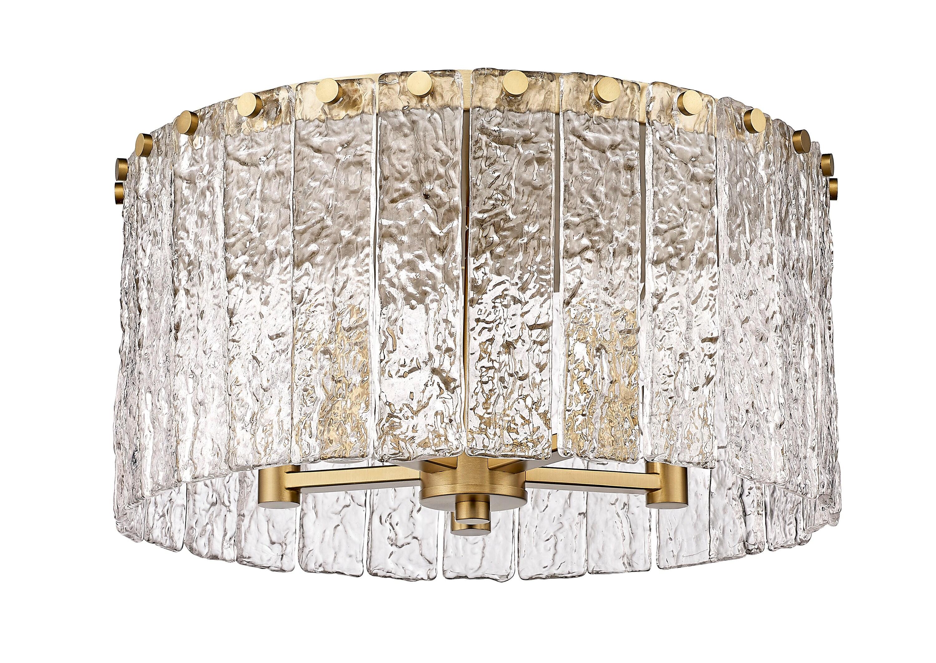 Z-Lite Glacier 5 - Light Flush Mount in  Modern Gold