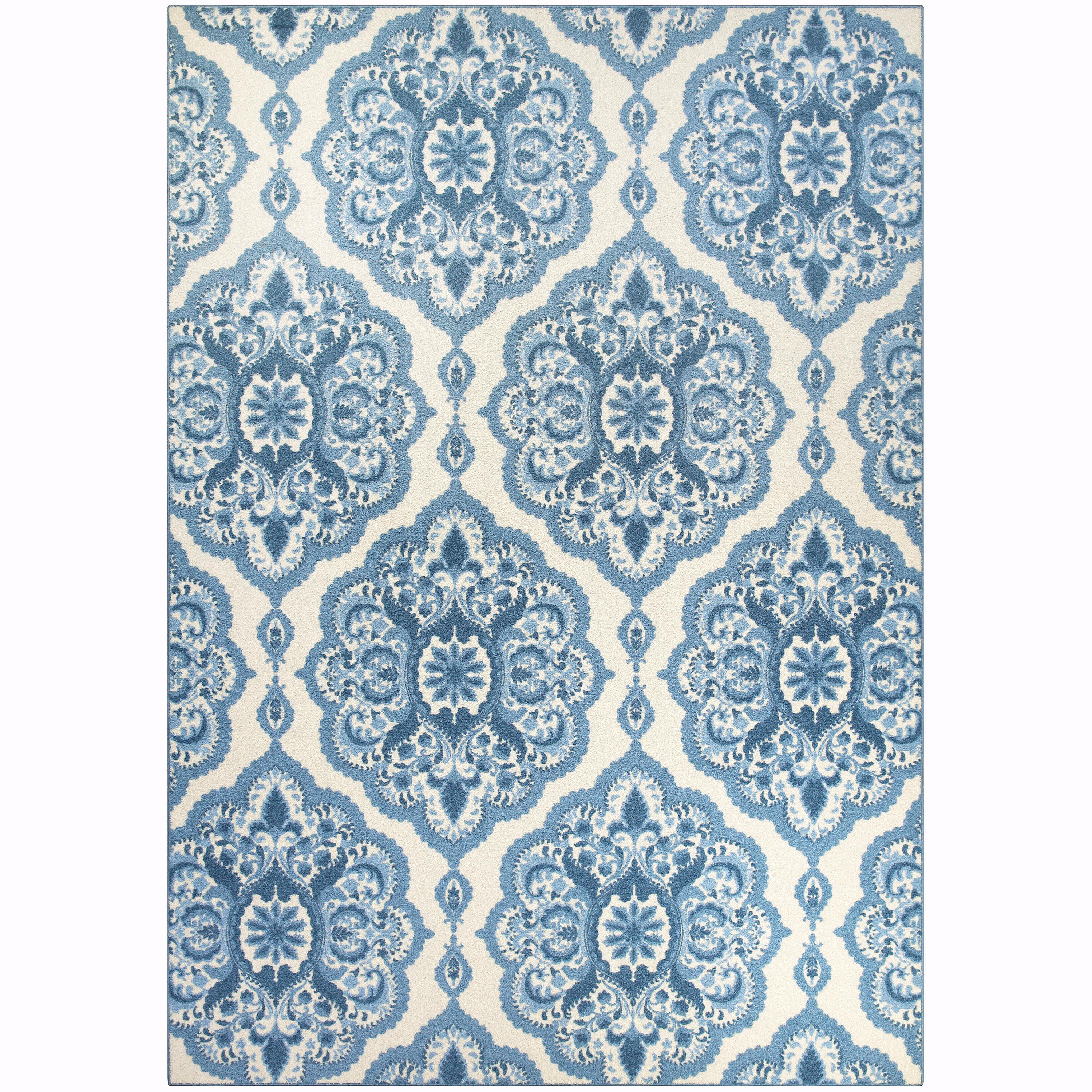 Hertel Floral Blue Area Rug
