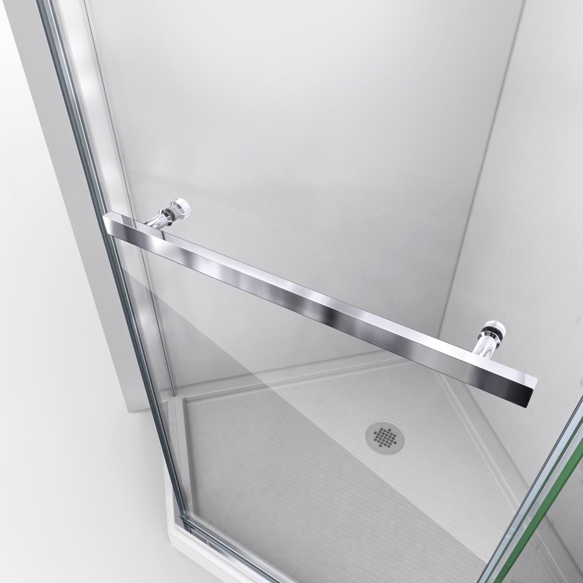 DreamLine Prism 2-Piece 40-in W x 40-in L x 75-in H Neo-angle Corner Shower Kit (Corner Drain) with Base and Door Included Chrome Hardware Included