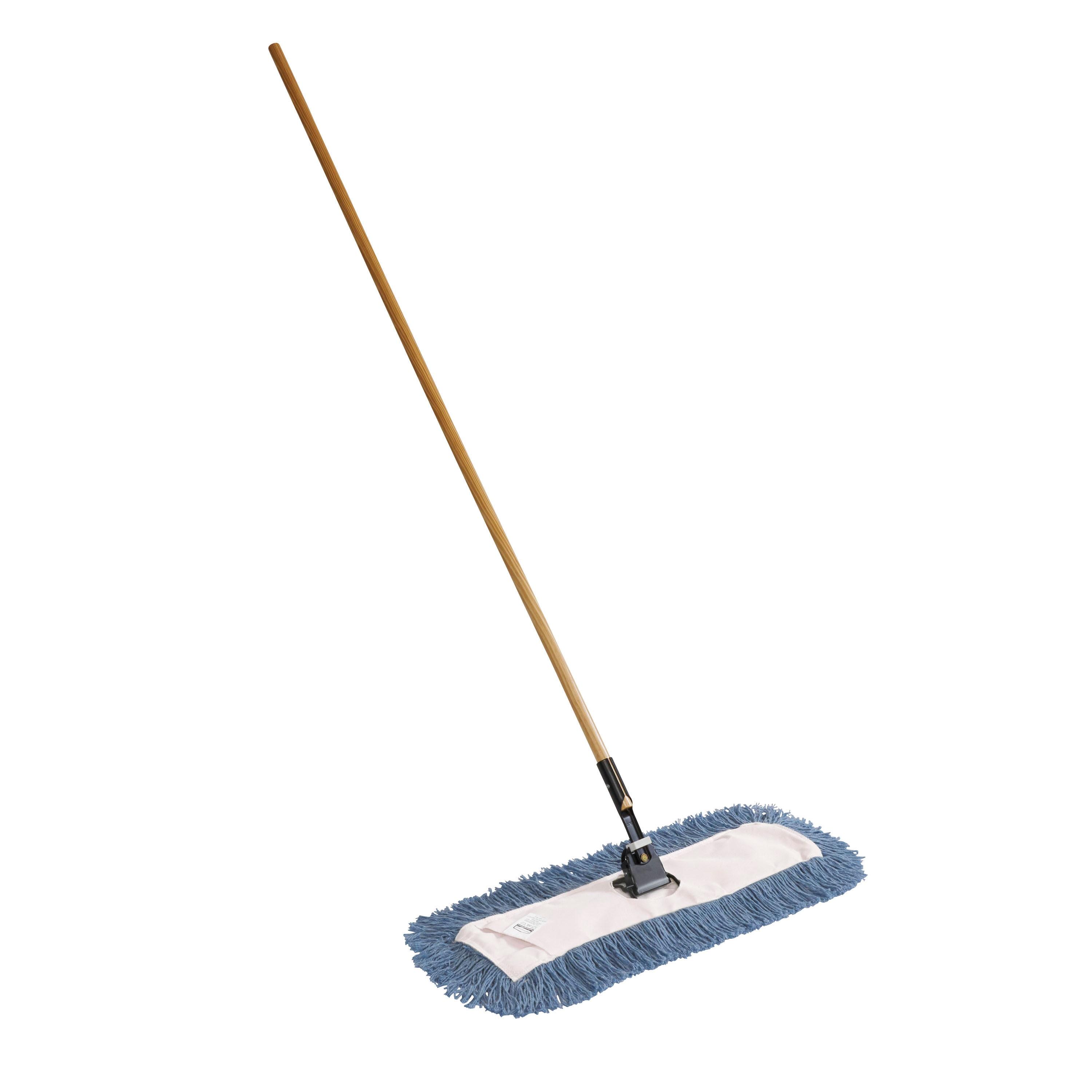 Heavy Duty 24" Cotton Dust Mop with 60" Wood Handle