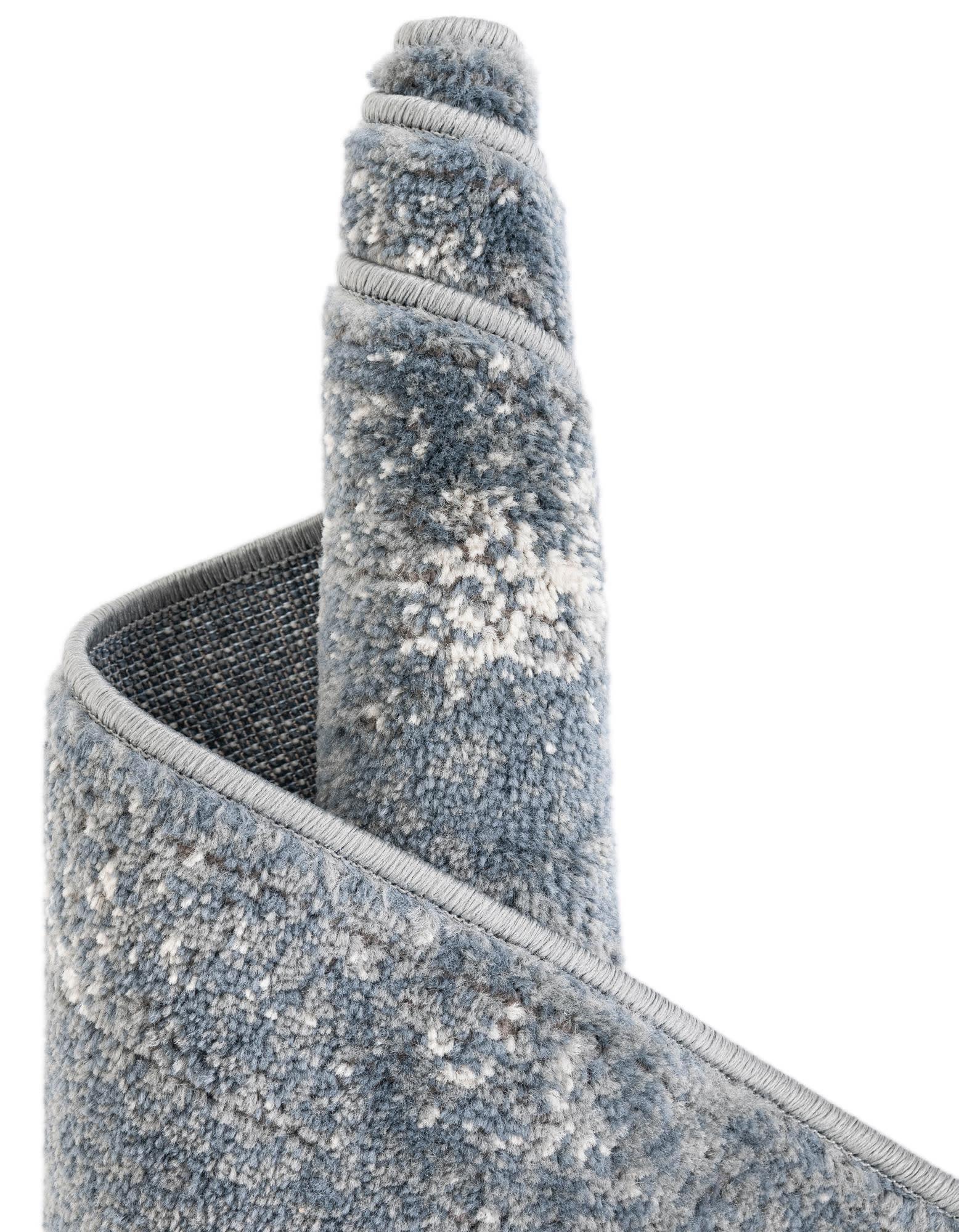 Unique Loom Portland Collection Area Rug - Woodburn (10' x 13' 1" Rectangle Blue/Ivory)