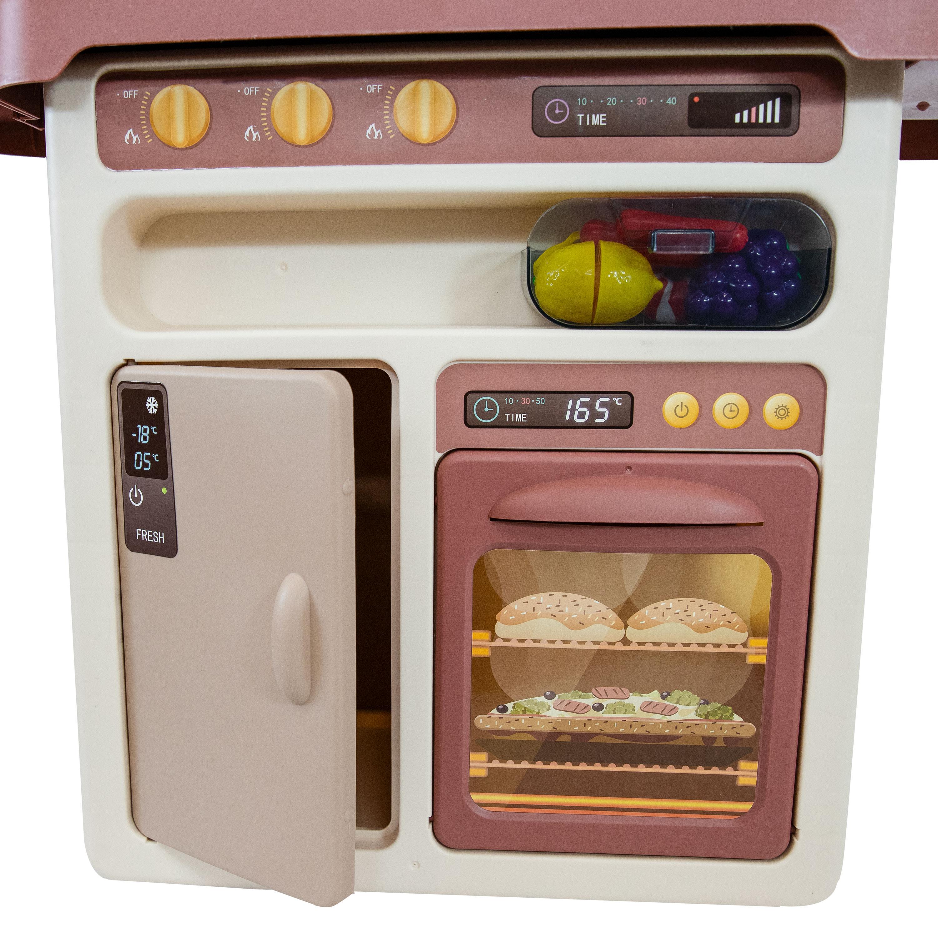 SunnyDaze Decor Mini Meals Kitchen Playset with Light, Sounds and Cooking Effects