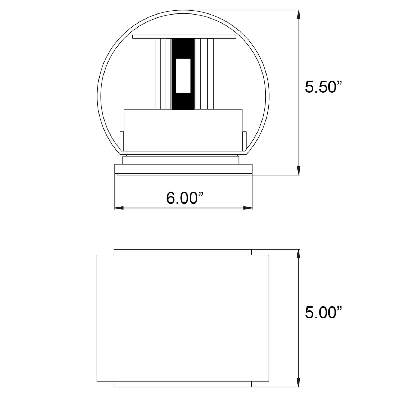 Access Lighting Bi-Directional Outdoor LED Wall Mount