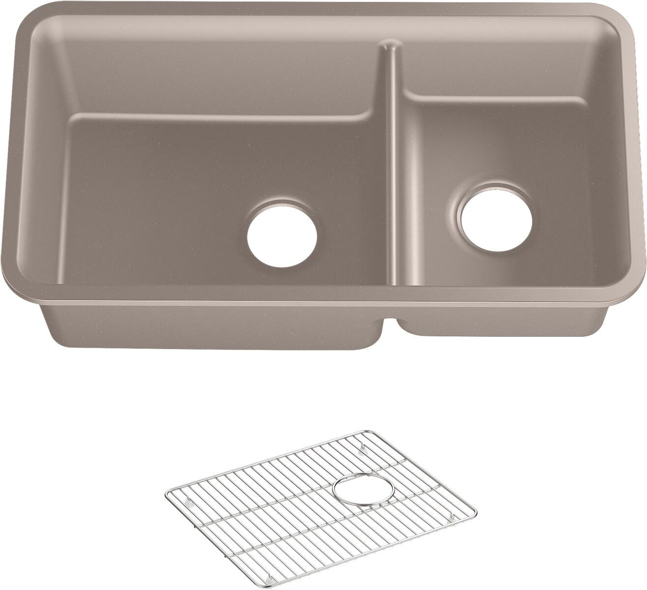 Cairn® 34" L x 18" W Double Basin Undermount with Accessories