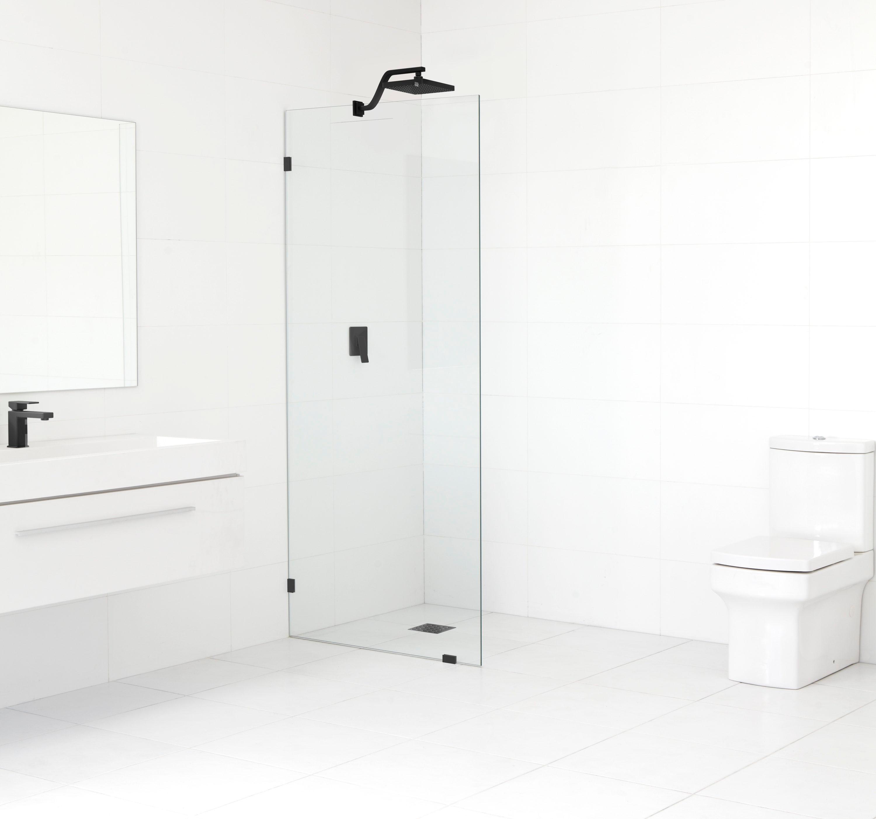 Vela 30 in. x 78 in. Fully Frameless Single Fixed Shower Panel