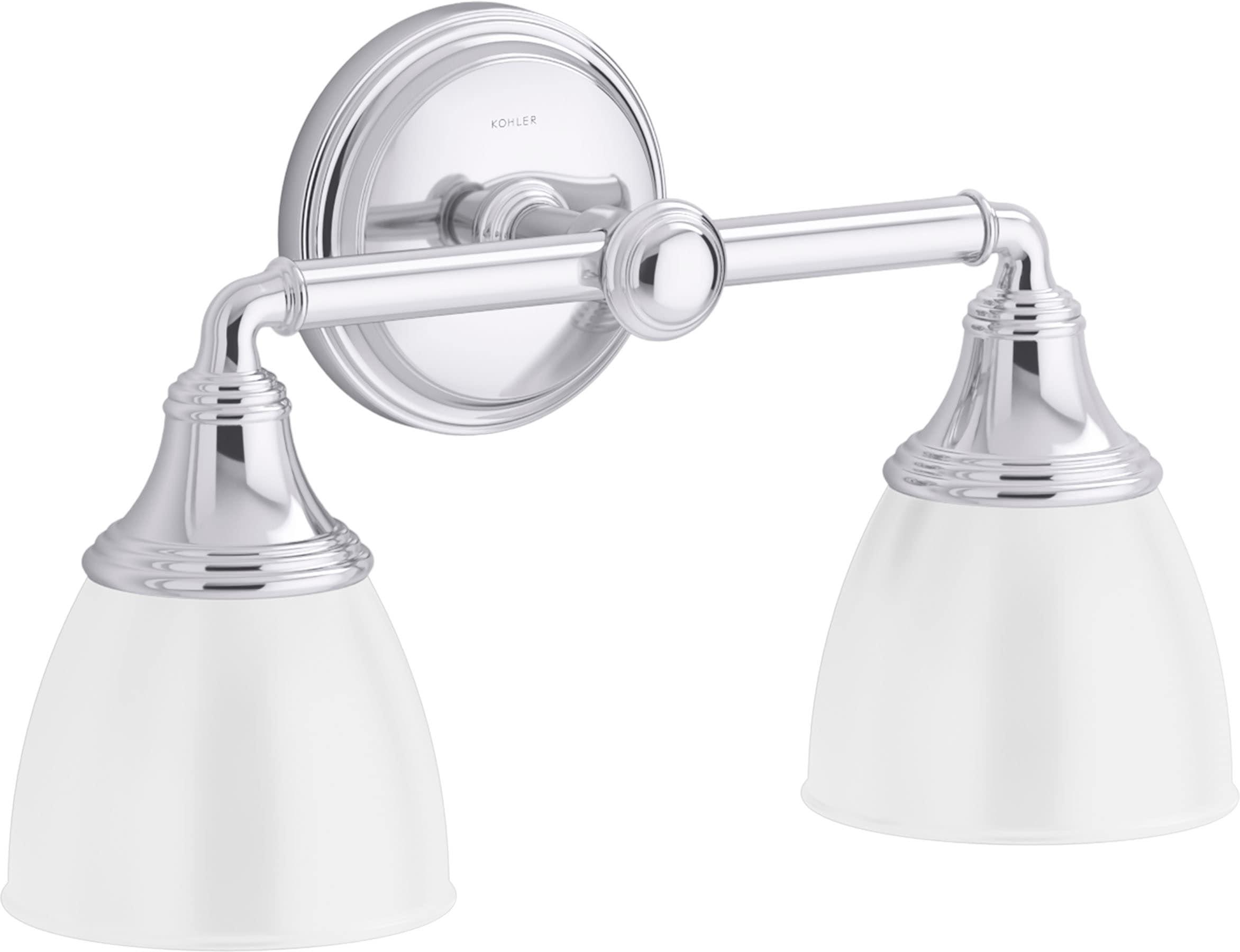 Devonshire 2 Light Indoor Bathroom Vanity Light Fixture, Position Facing Up or Down, UL Listed