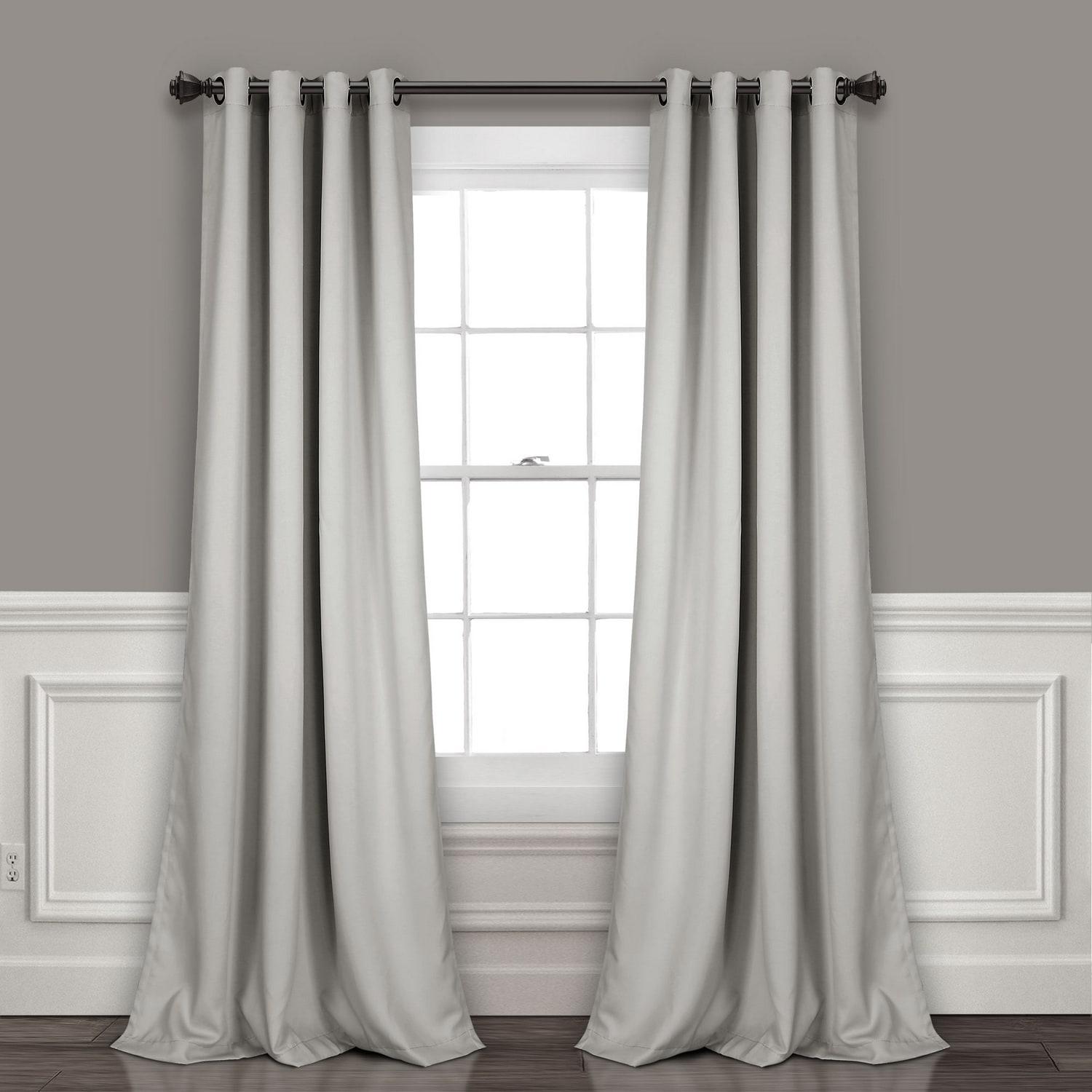 Insulated Polyester Blackout Curtain Pair (Set of 2)