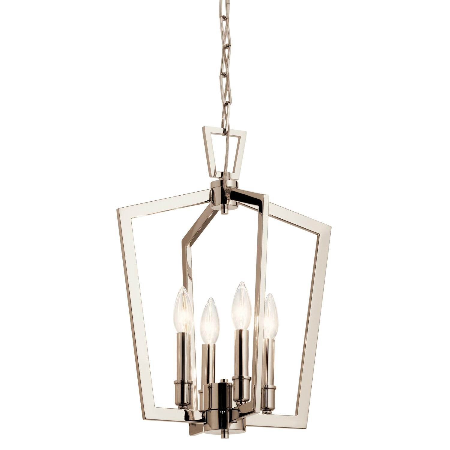 Kichler 43498 Abbotswell 4 Light 14" Wide Taper Candle Pendant - Nickel