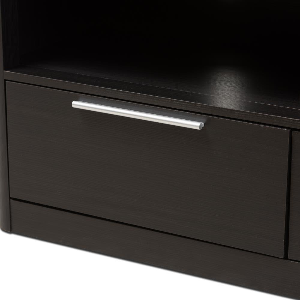 Wholesale interiors 2-Drawer TV Stand, Espresso Brown