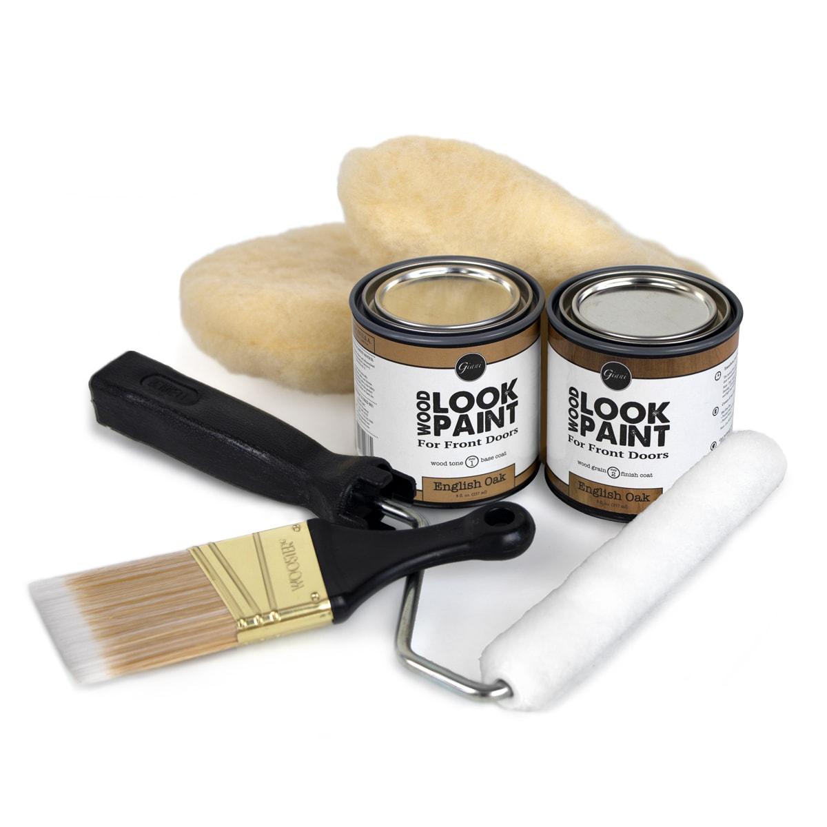 Giani Wood Look Satin Brown Water-based Interior/Exterior Door and Trim Paint ( Kit )