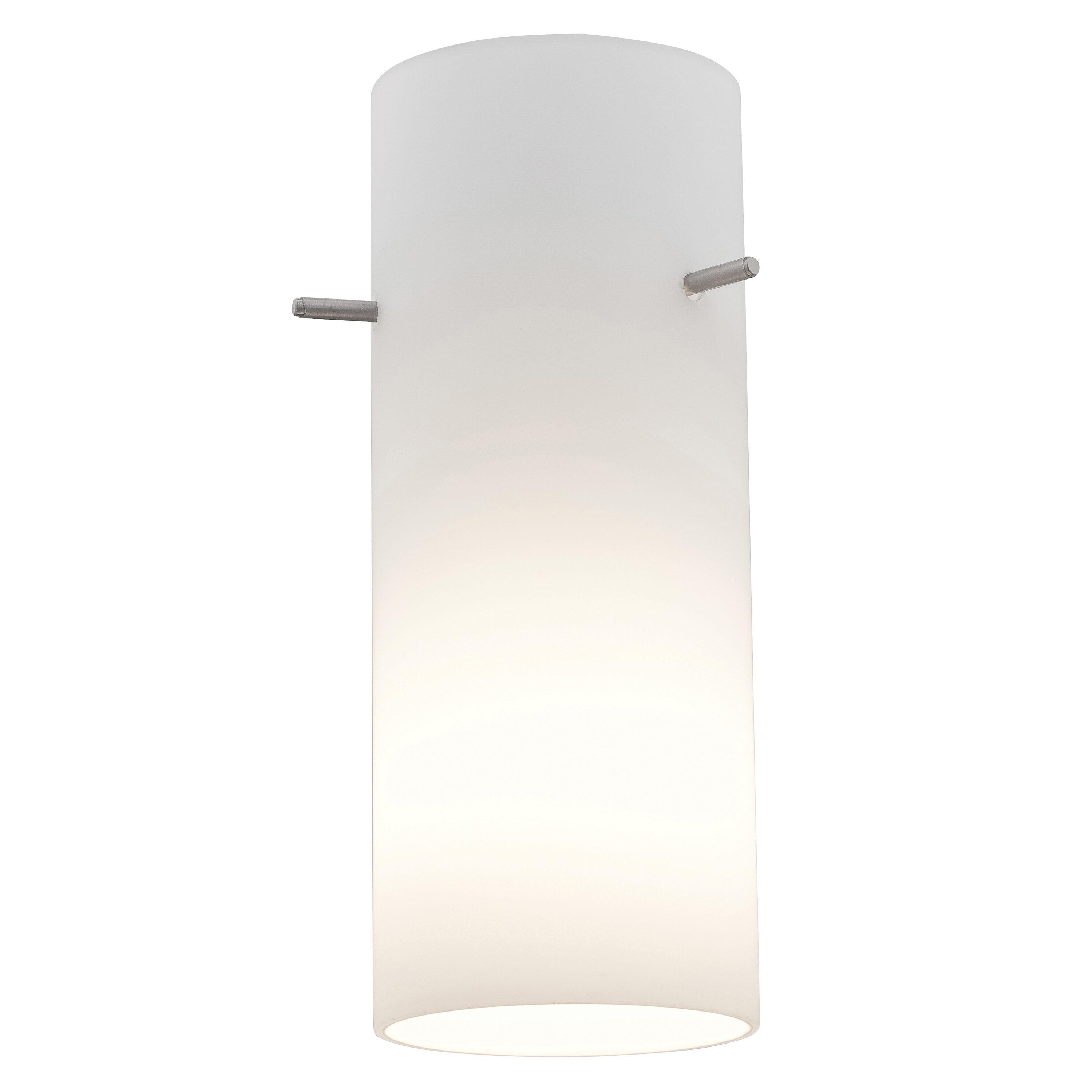 Opal Glass Cylinder Pendant Light Shade