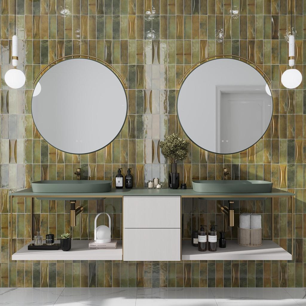 2.58'' W x 7.9'' L Ceramic Subway Singular Tile