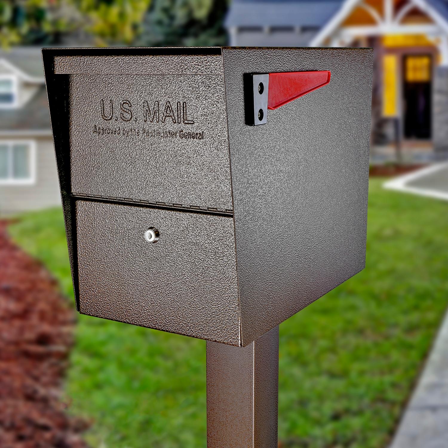 Package Master Locking Post Mounted Mailbox