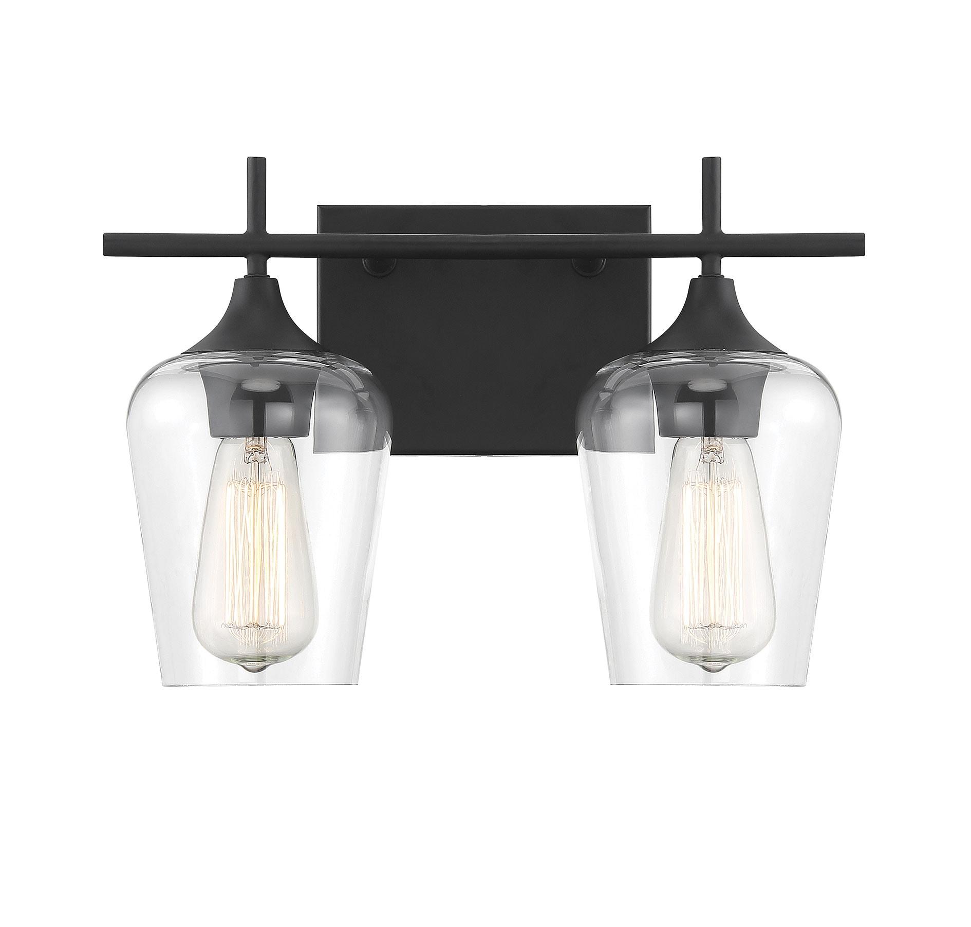 Savoy House Octave 2 - Light Vanity in Black
