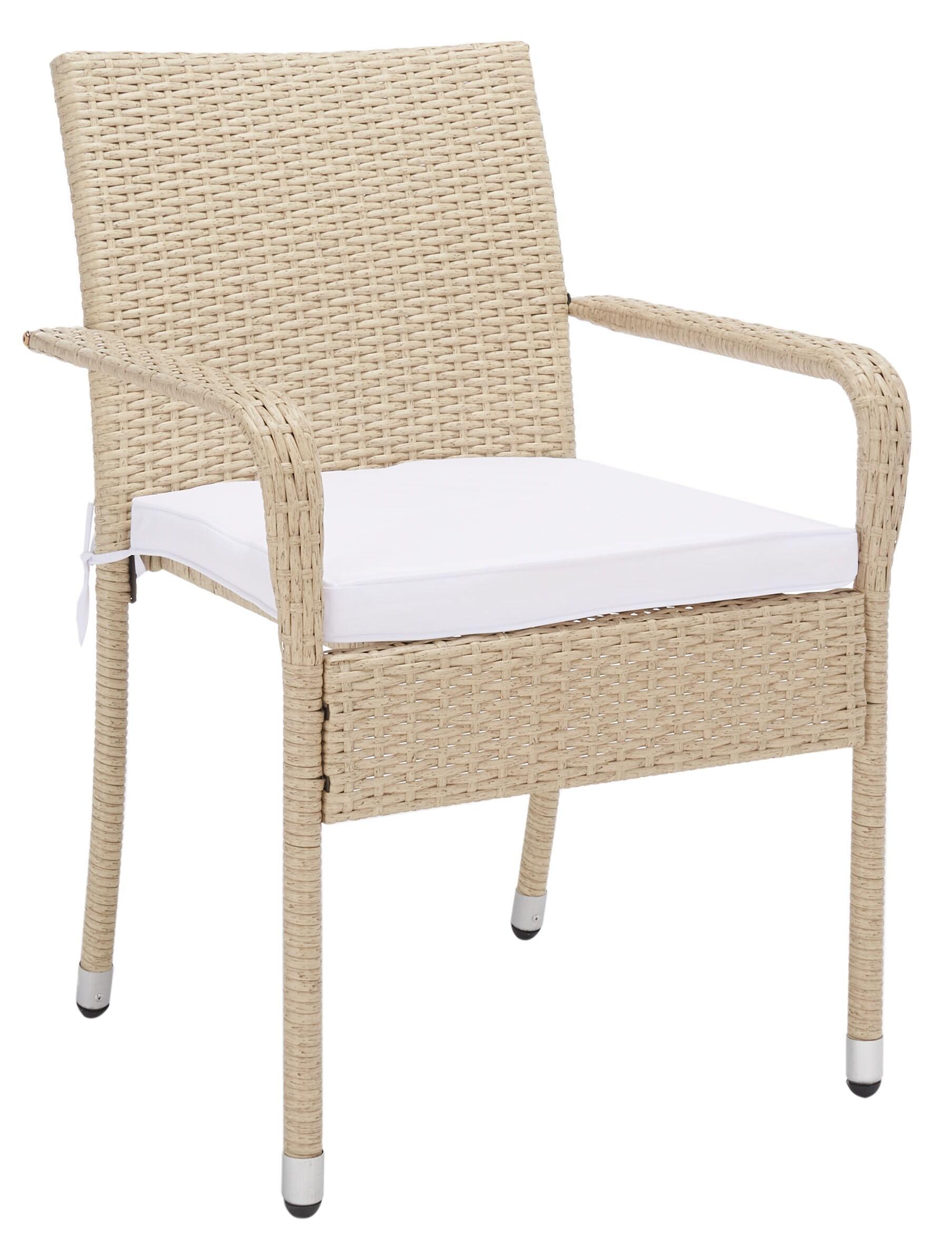 Laban Bistro Set - Outdoor - PAT7718 - Beige/White - Safavieh