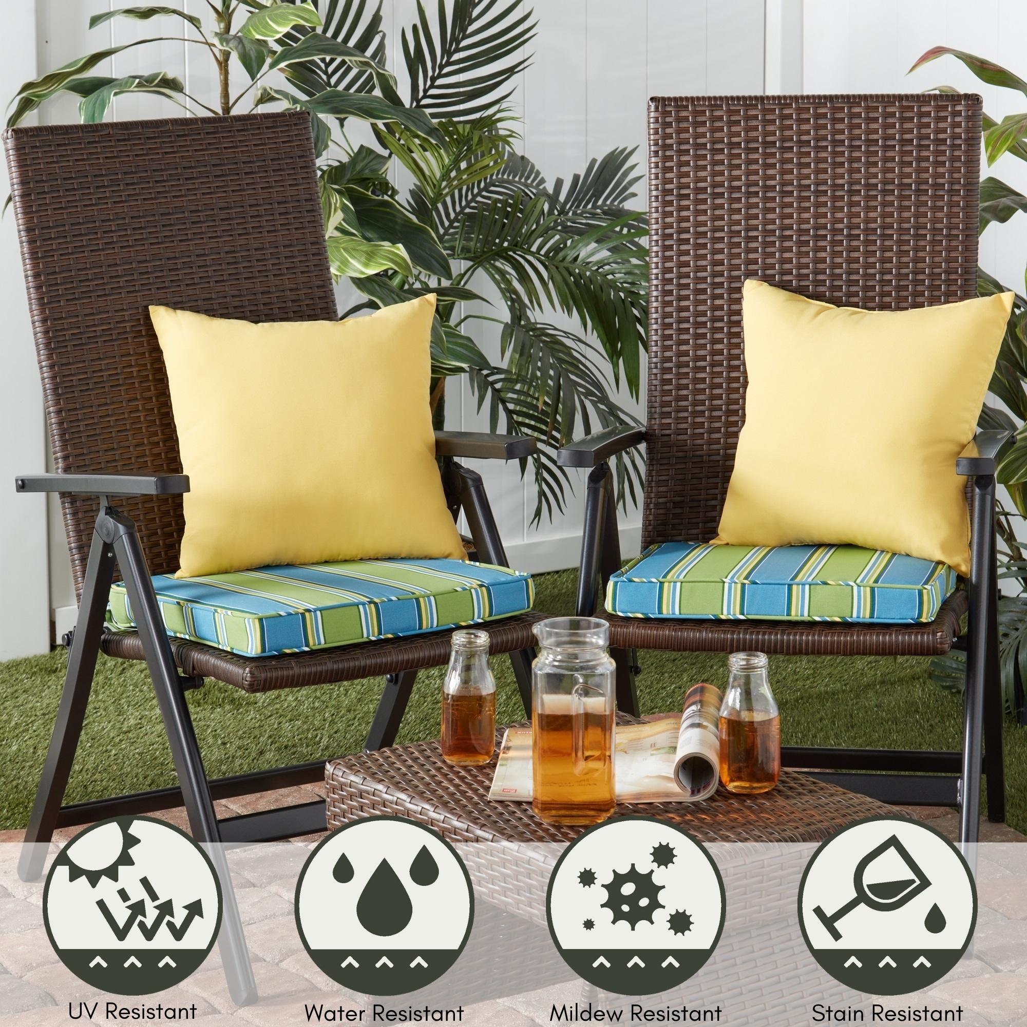 Indoor/Outdoor Reversible Throw Pillow