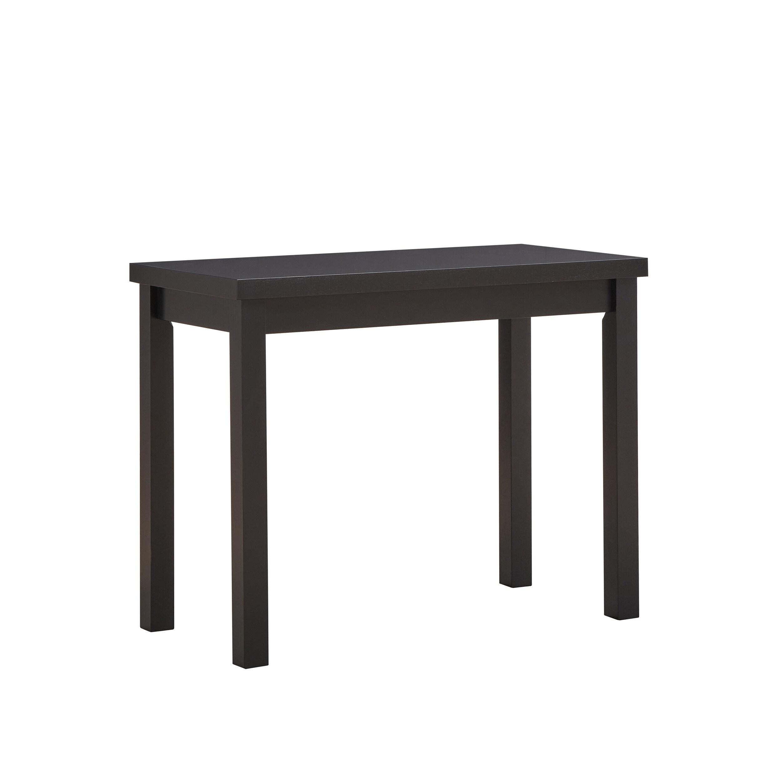 Carolina Living Beckett Thick Top Bar Table Antique Black: 36x24 Counter Height, MDF Composite, Seats 4