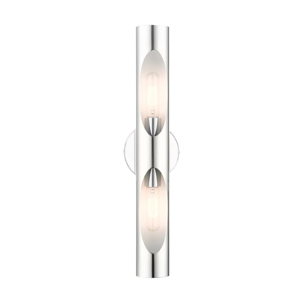 Livex Lighting Novato 2 - Light Wall Light in  Polished Chrome