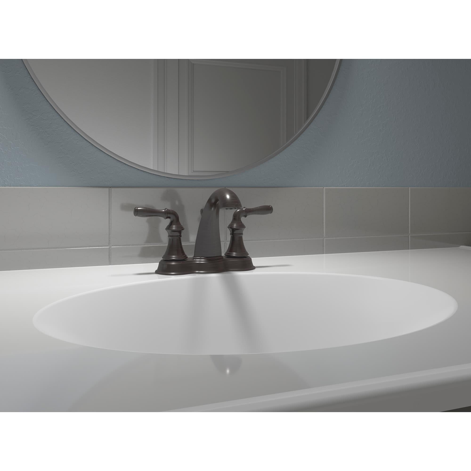 Devonshire Brushed Nickel 4" Centerset Bathroom Faucet