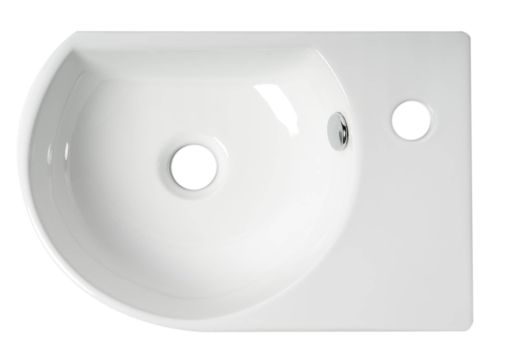 Alfi Brand 10.63'' White Porcelain Oval Bathroom Sink with Overflow