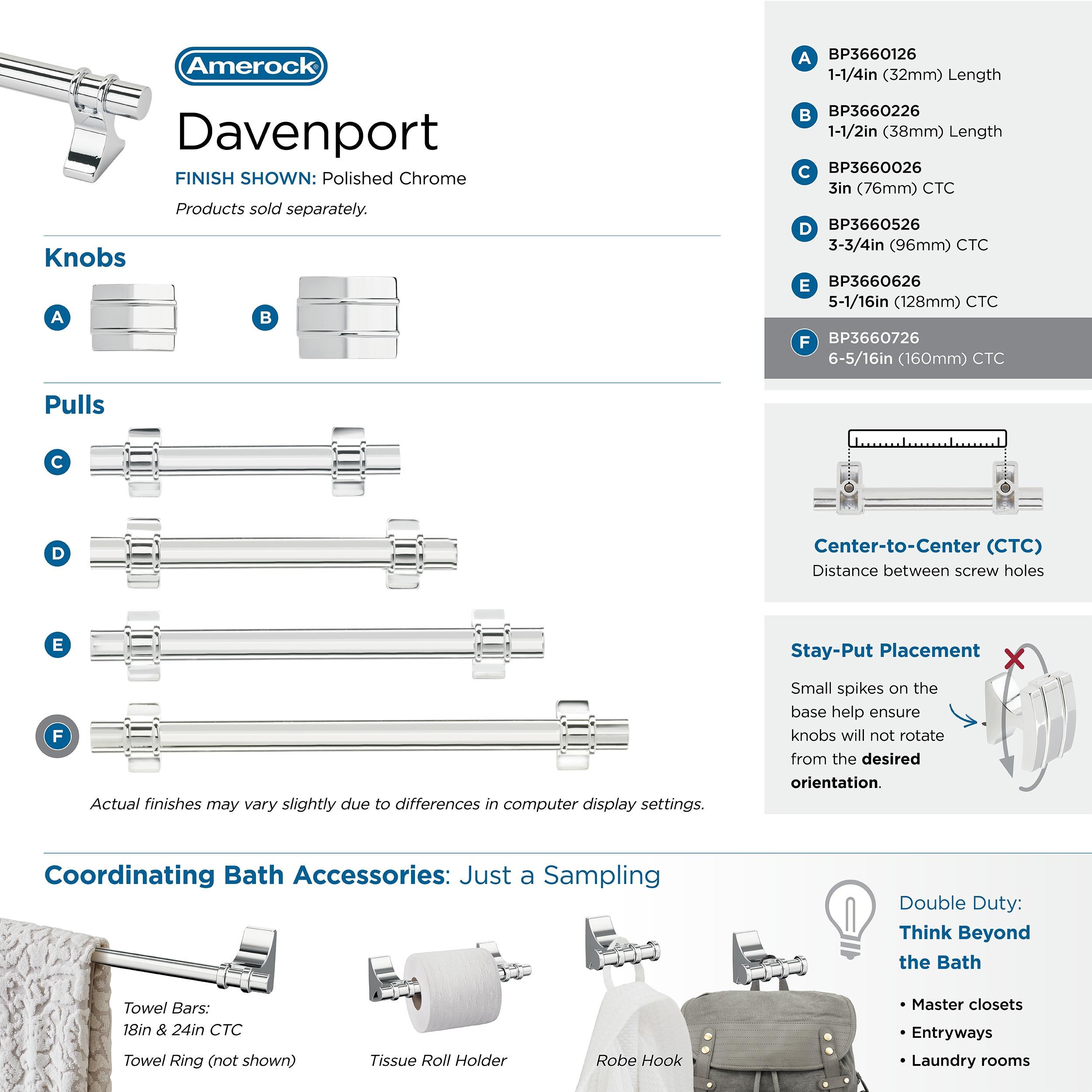 Amerock Davenport Cabinet or Drawer Pull