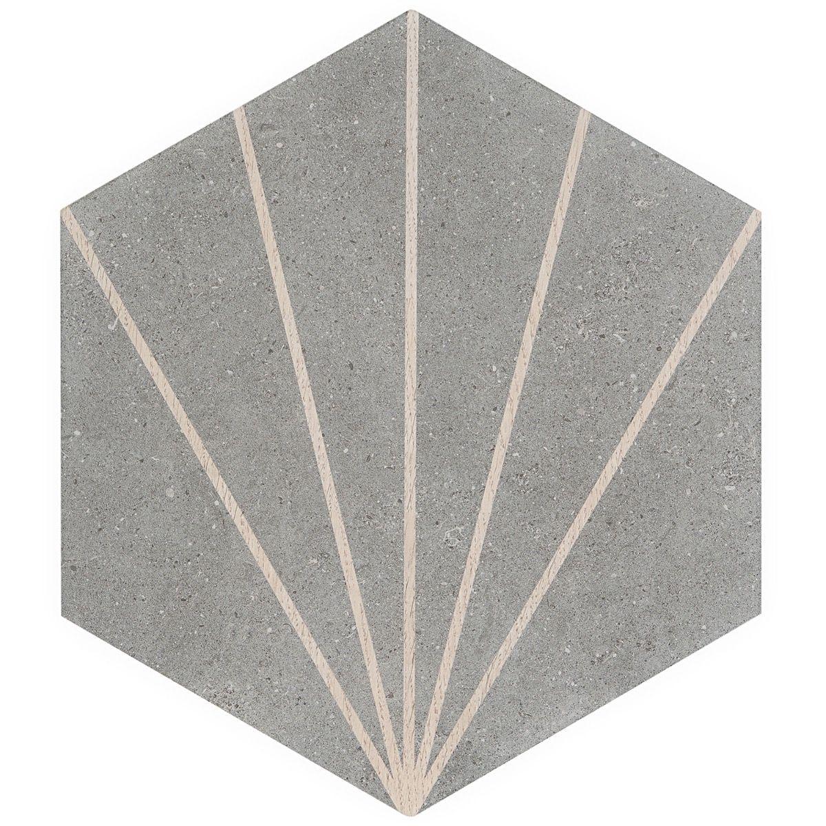 Arbor Hex Beams 13" x 14.5" Porcelain Wall & Floor Tile (10.51 Sq. Ft. / Case)