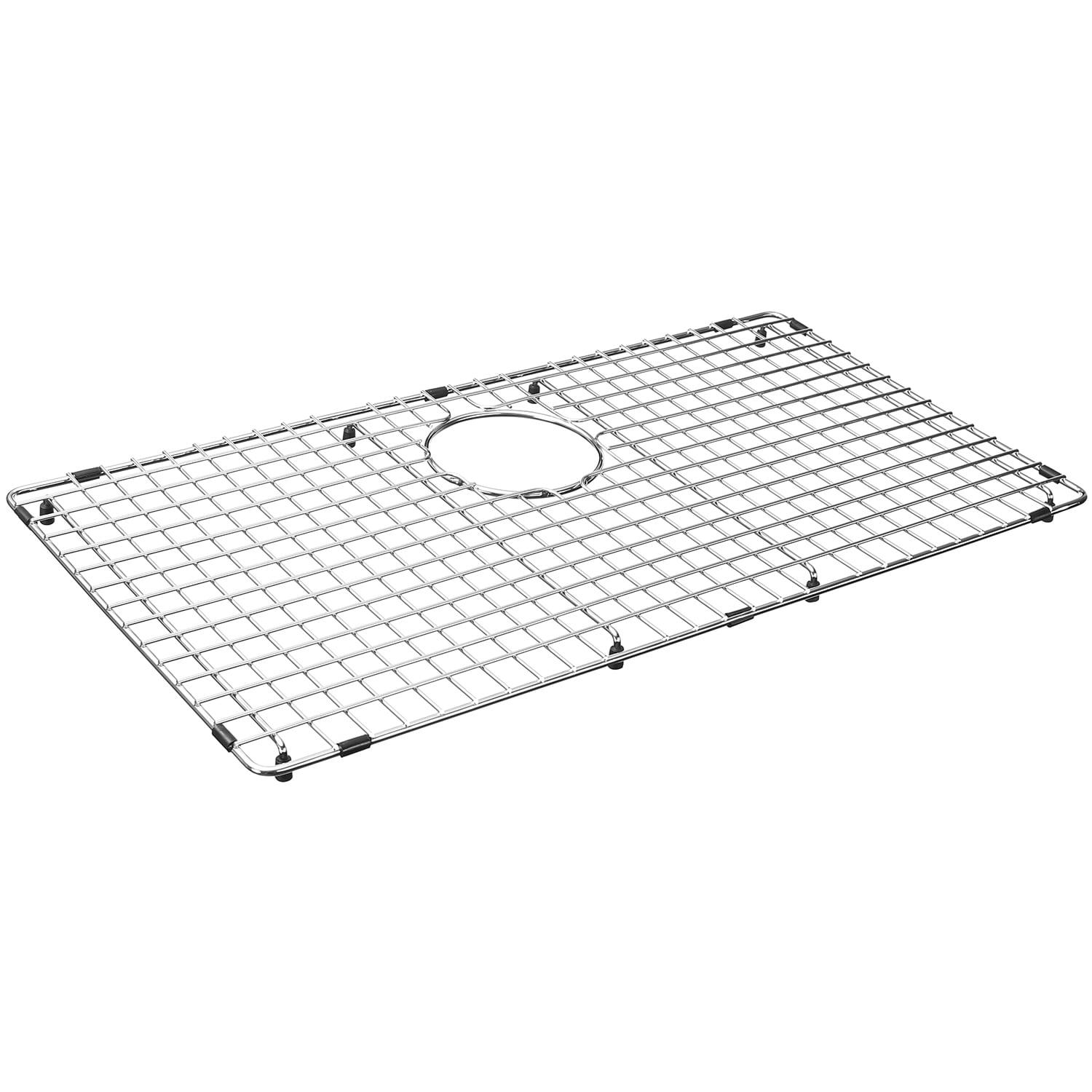 27.56-in x 14.57-in Rear Drain Heavy-Duty Stainless Steel Sink Grid