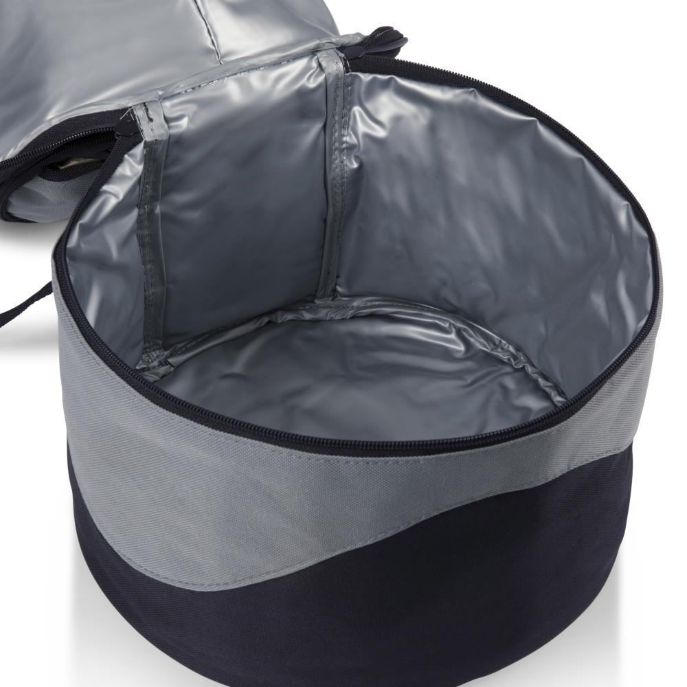 10 in.Caliente Round Portable Cooler/Charcoal Grill in Black