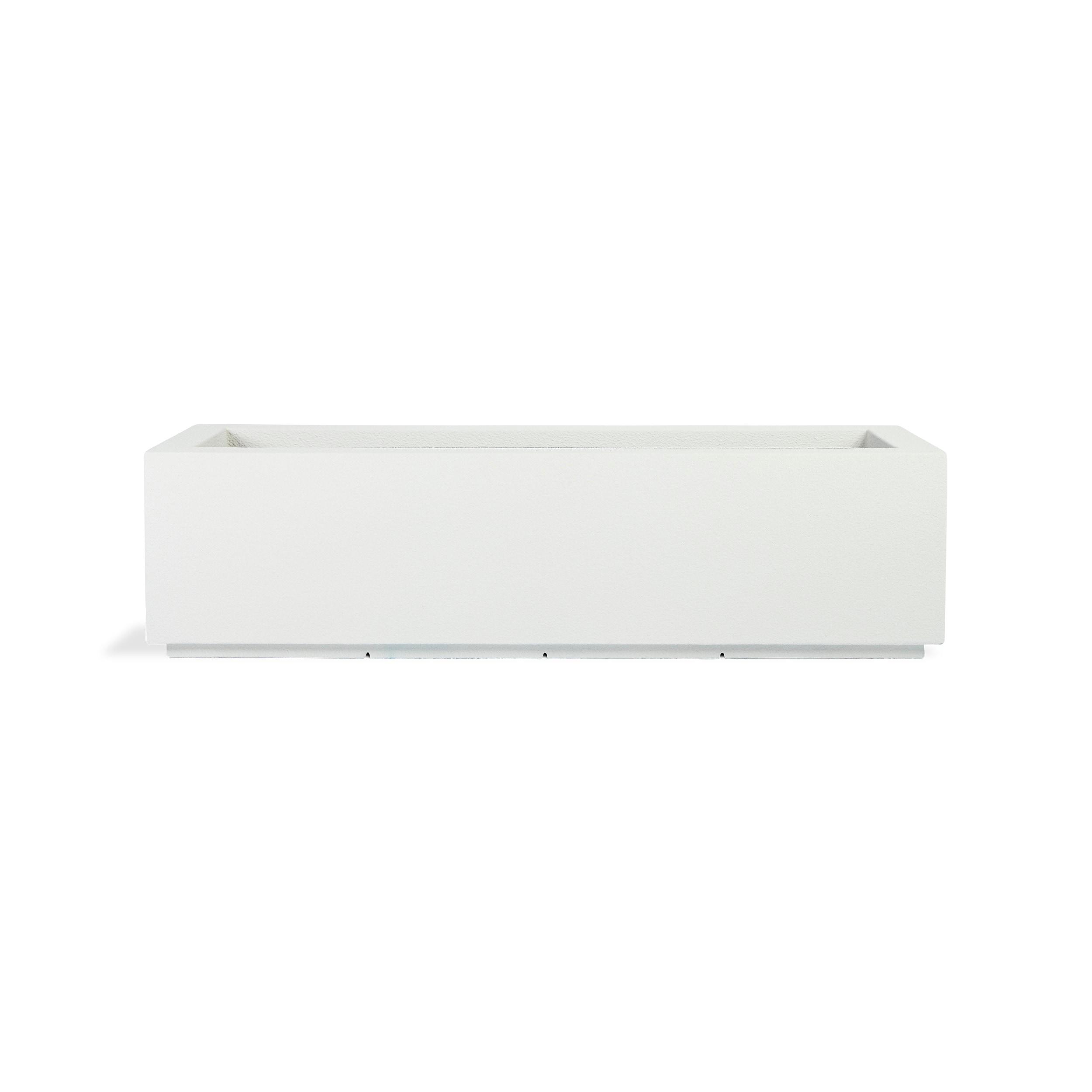 Riviera Short 46 in. x 12 in. White Trough