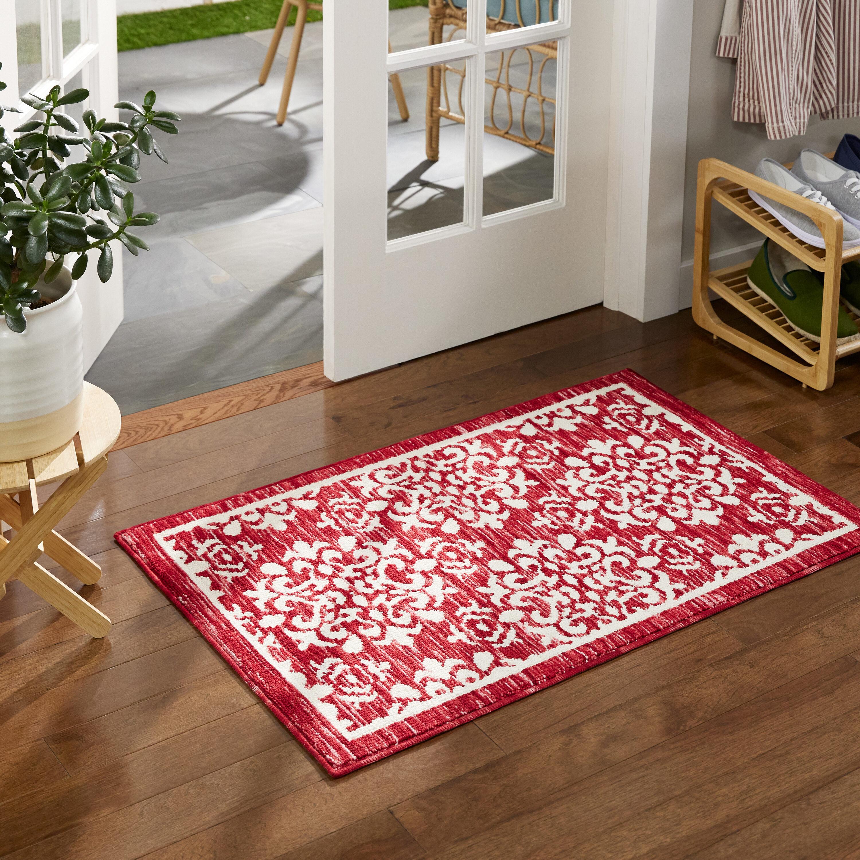 Town & Country Basic Layne Everwash Non-Slip Backing Area Rug Cream/Beige