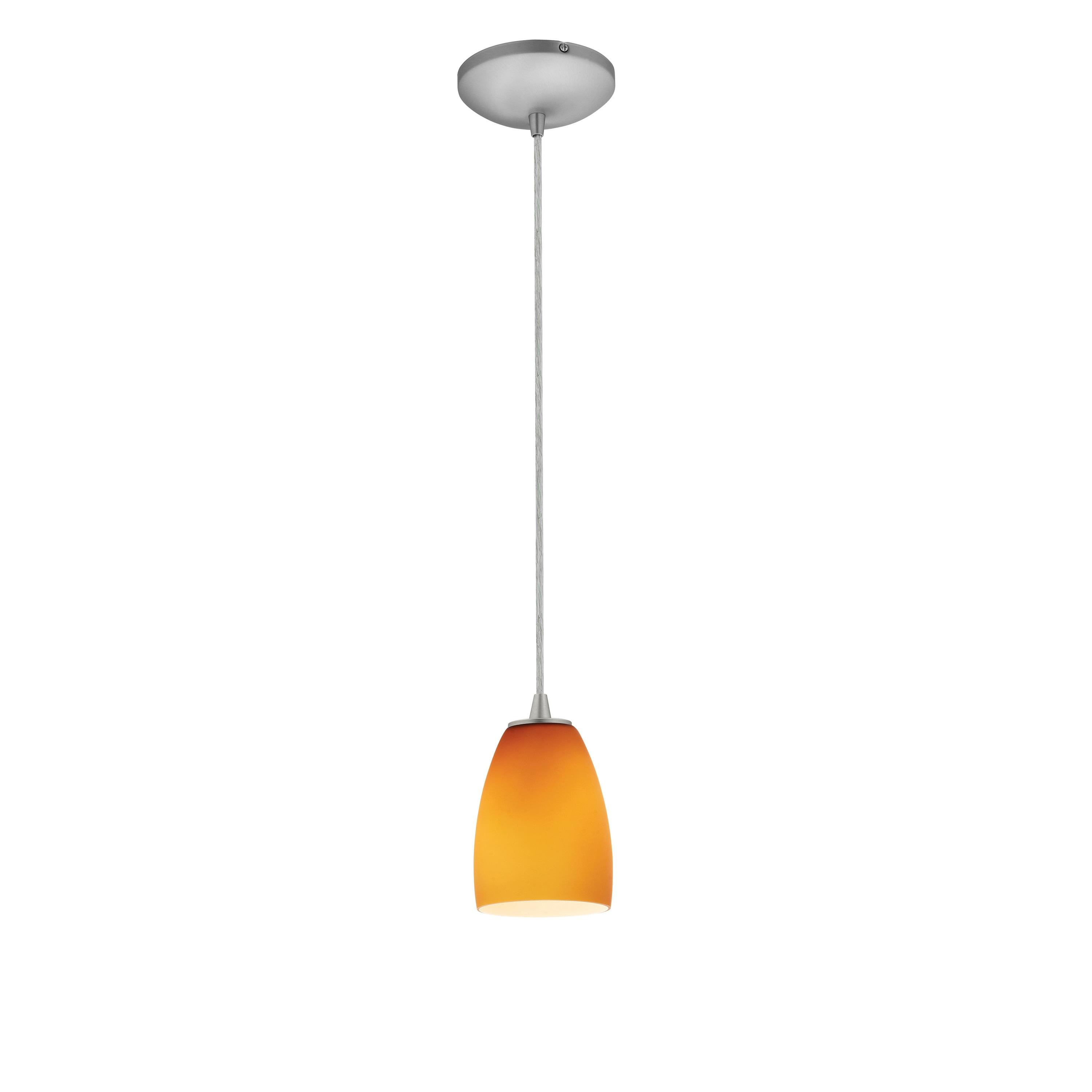 Access Lighting Sherry 1 - Light Pendant in  Brushed Steel