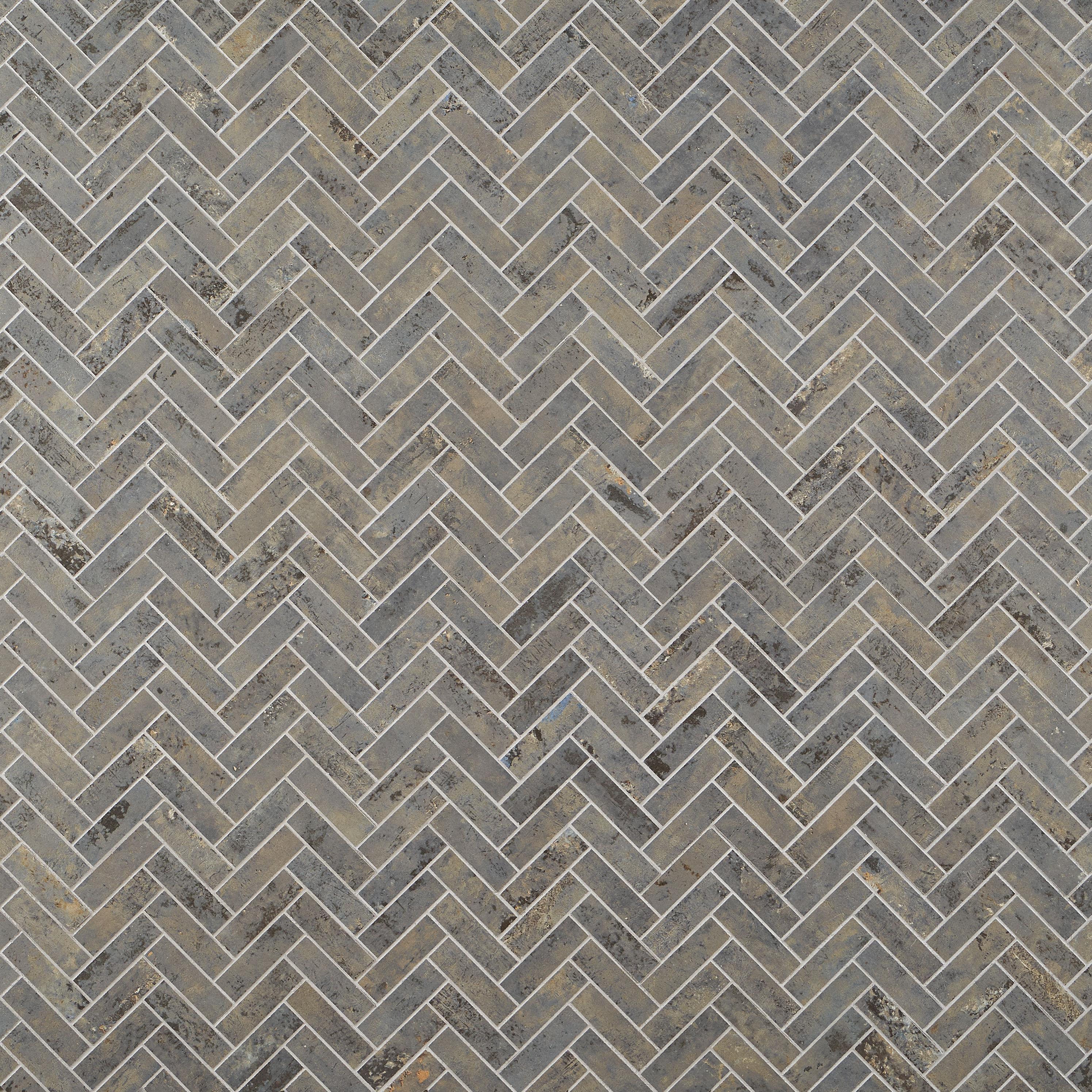Mantis 10.03 in. x 10.62 in. Herringbone Matte Porcelain Floor & Wall Mosaic Tile (0.75 Sq.Ft./Each)