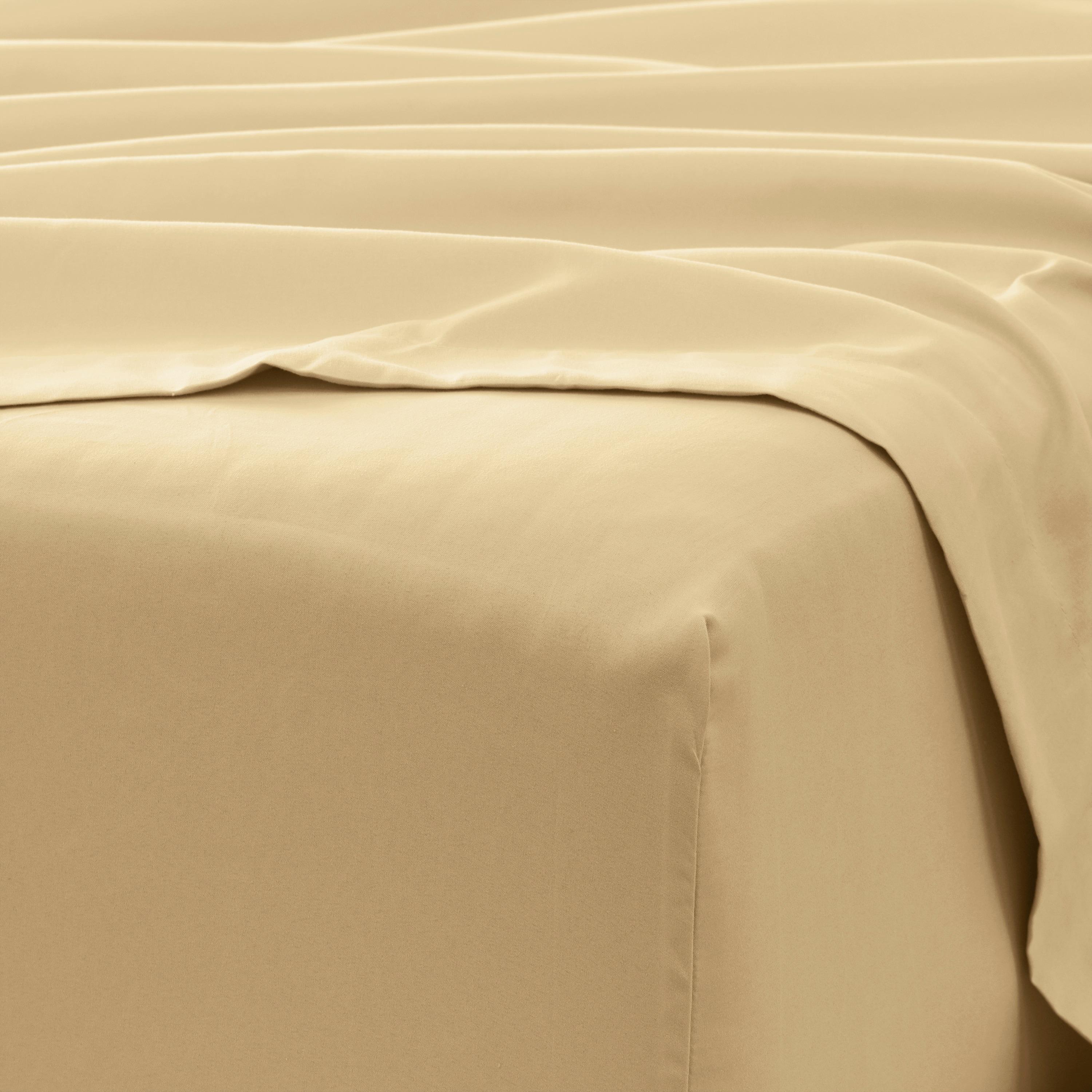 Gold Queen Deep Pocket Microfiber Bed Sheet Set