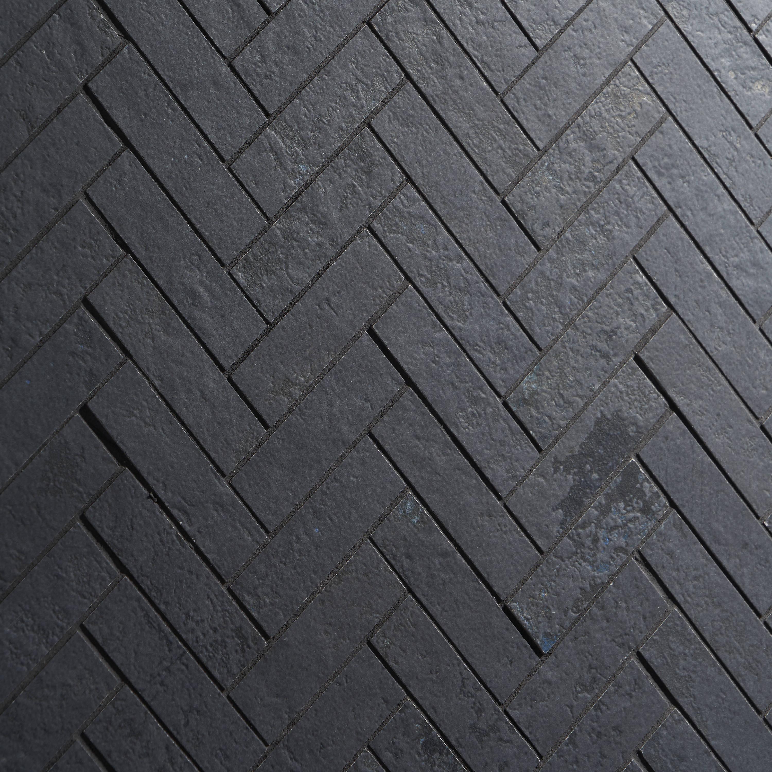 Mantis 10.03 in. x 10.62 in. Herringbone Matte Porcelain Floor & Wall Mosaic Tile (0.75 Sq.Ft./Each)