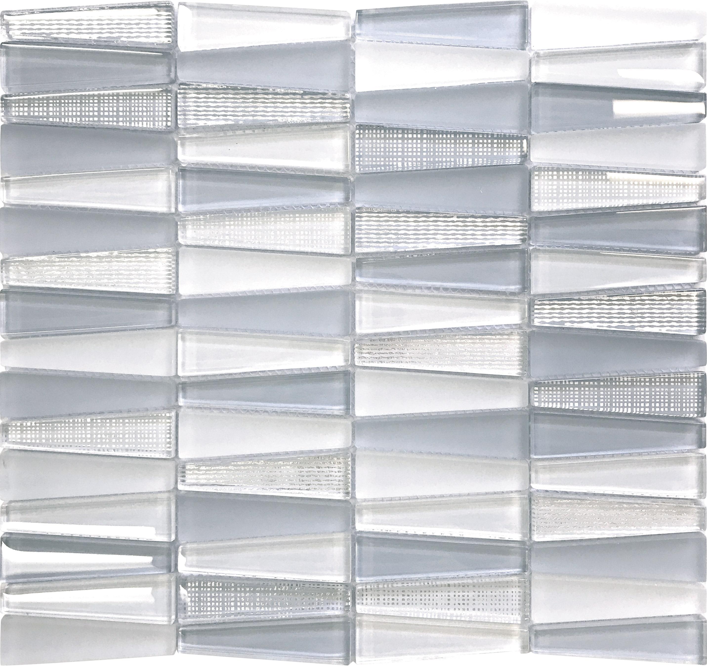 1" x 3" Glass Brick Joint Mosaic Wall and Floor Tile