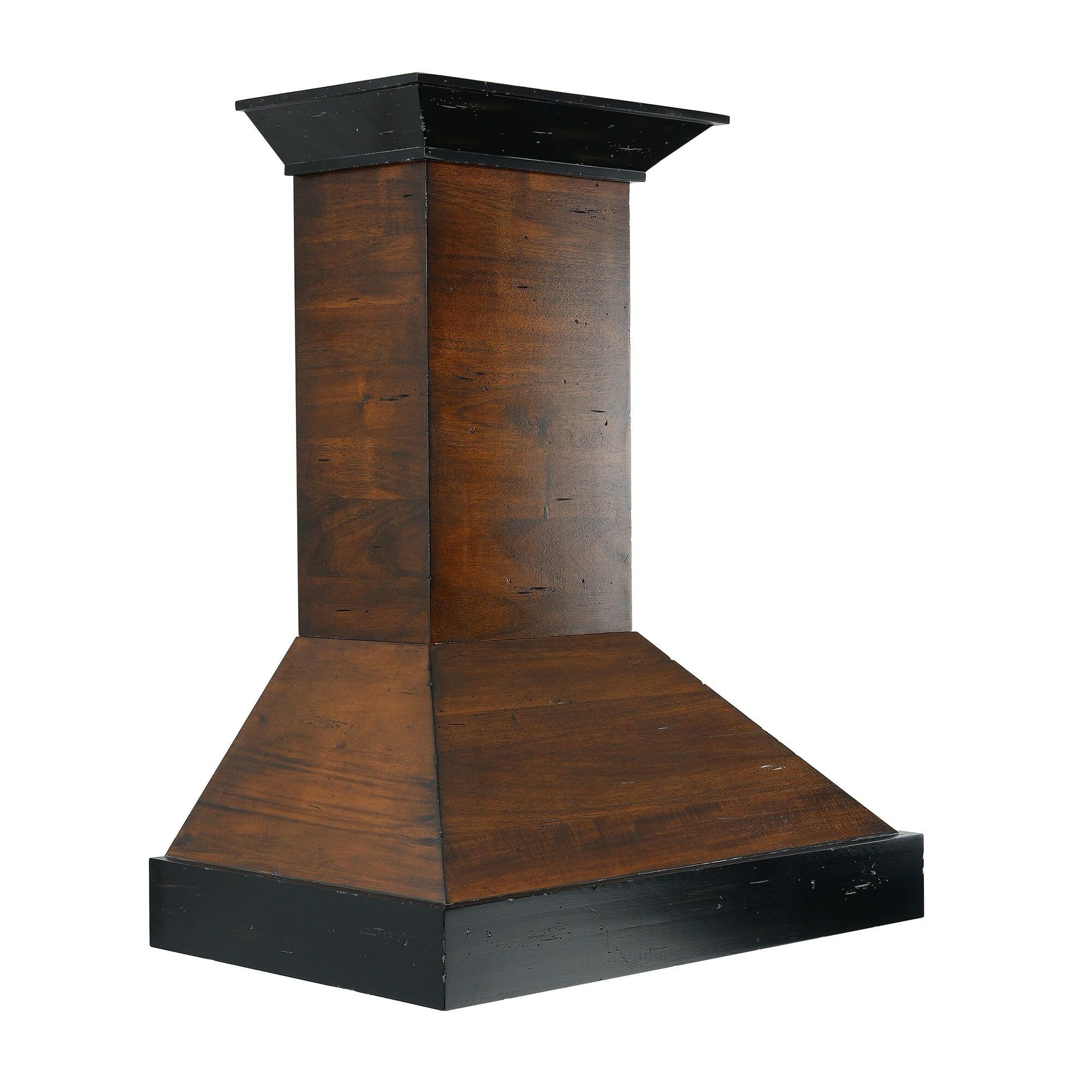 ZLINE ZLINE 30 in. Convertible Vent Wooden Wall Mount Range Hood in Antigua & Walnut KBAR-30