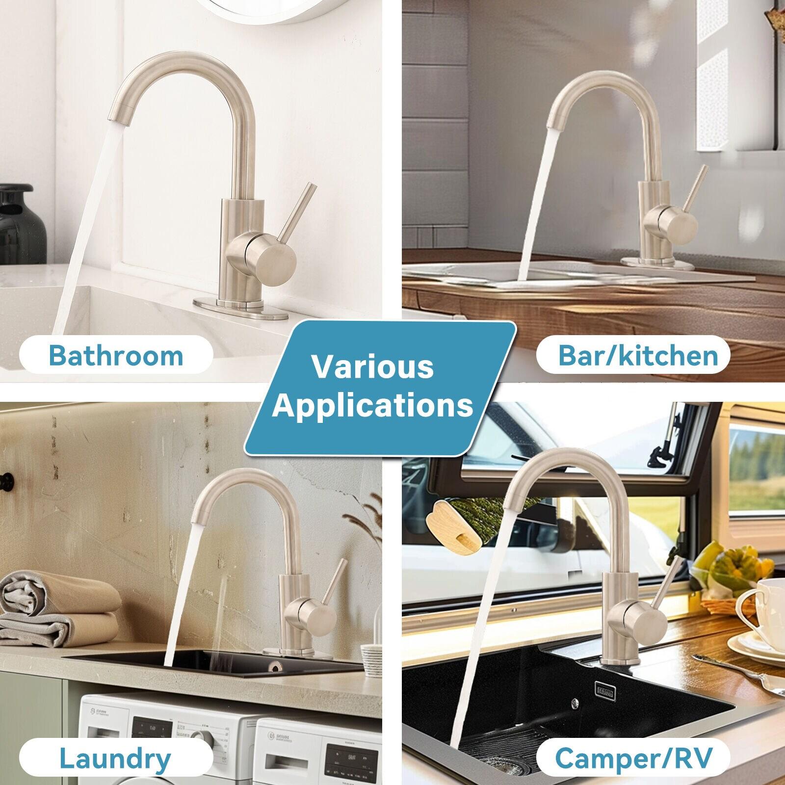 Single-Hole Single-handle Bathroom Faucet