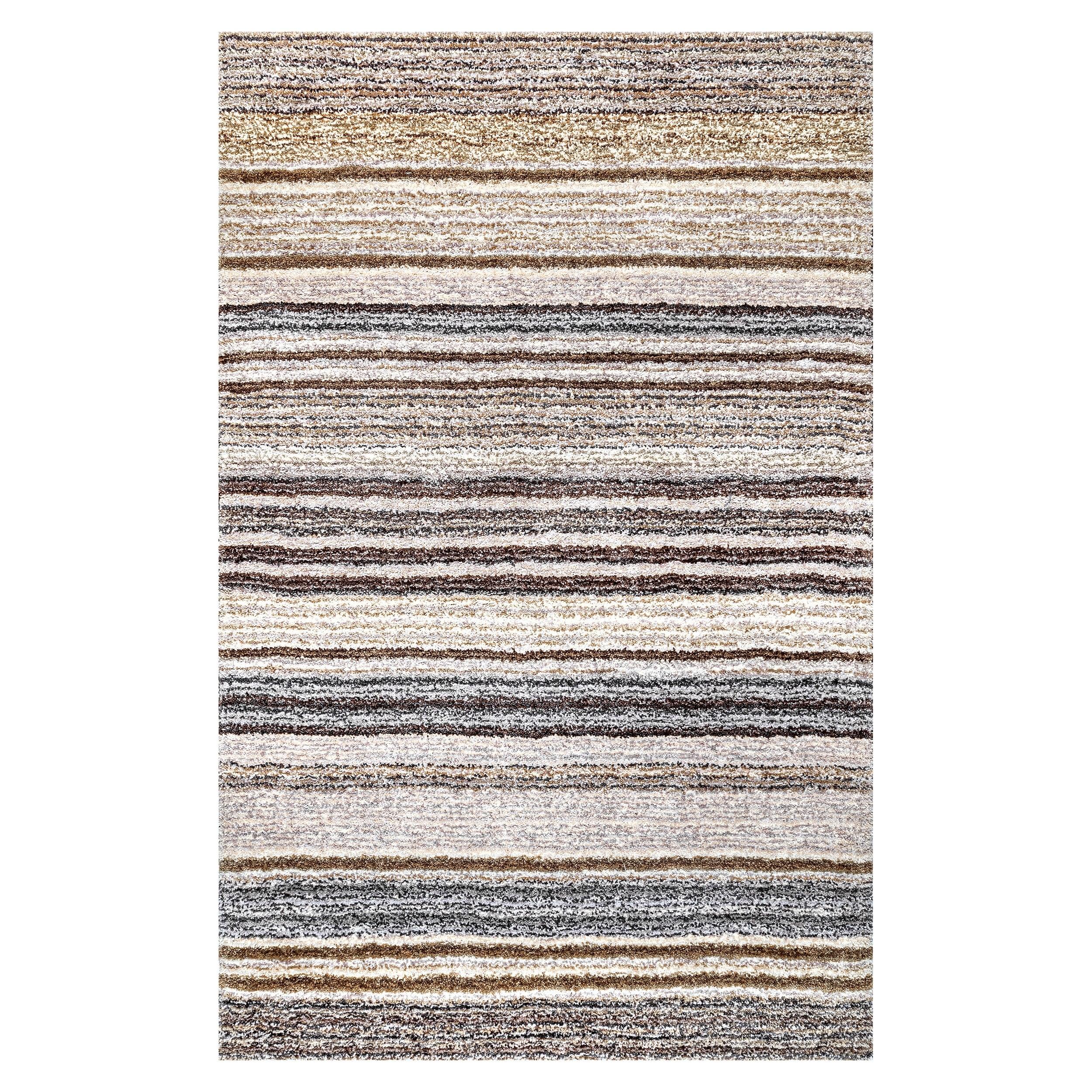 9'x12' Drey Ombre Shag Area Rug Beige/Brown - nuLOOM: Contemporary Tufted Medium Pile Indoor Rug